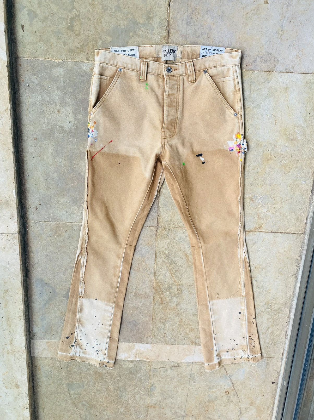 image of Gallery Dept Gallery Department Carpenter Flares in Browns, Men's (Size 31)