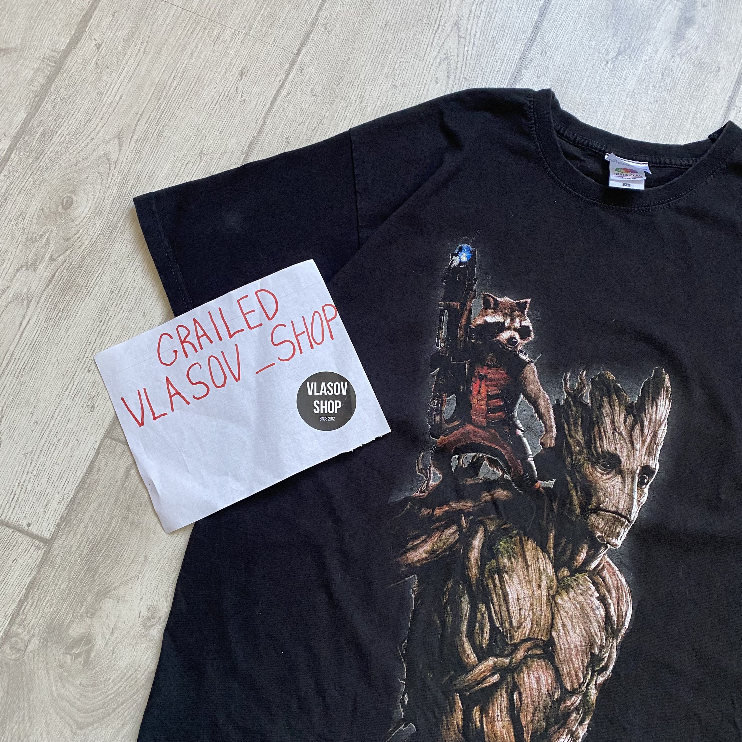 Marvel Comics Guardians of the galaxy Groot and Rocket Racoon Official tee Size US L / EU 52-54 / 3 - 7 Thumbnail