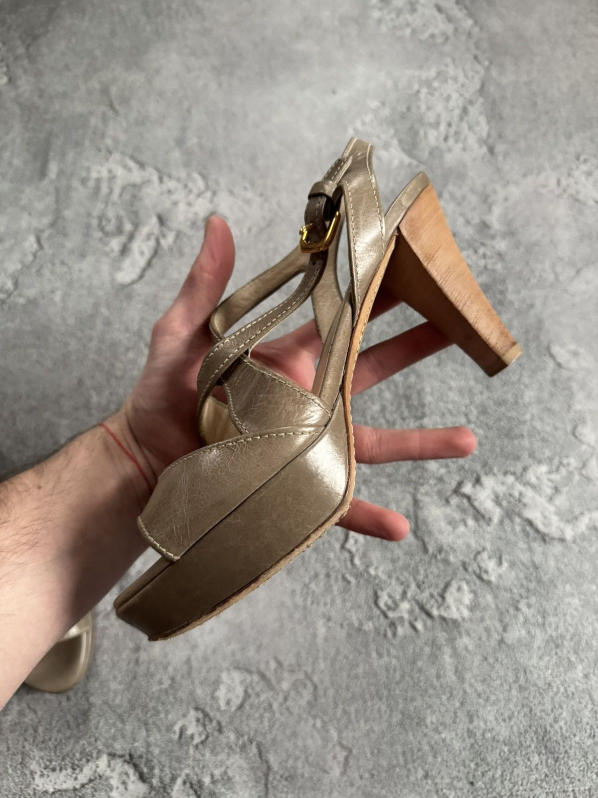 Prada Prada 38size sandals high heels shoes luxury old money 00s Size US 8 / IT 38 - 8 Thumbnail