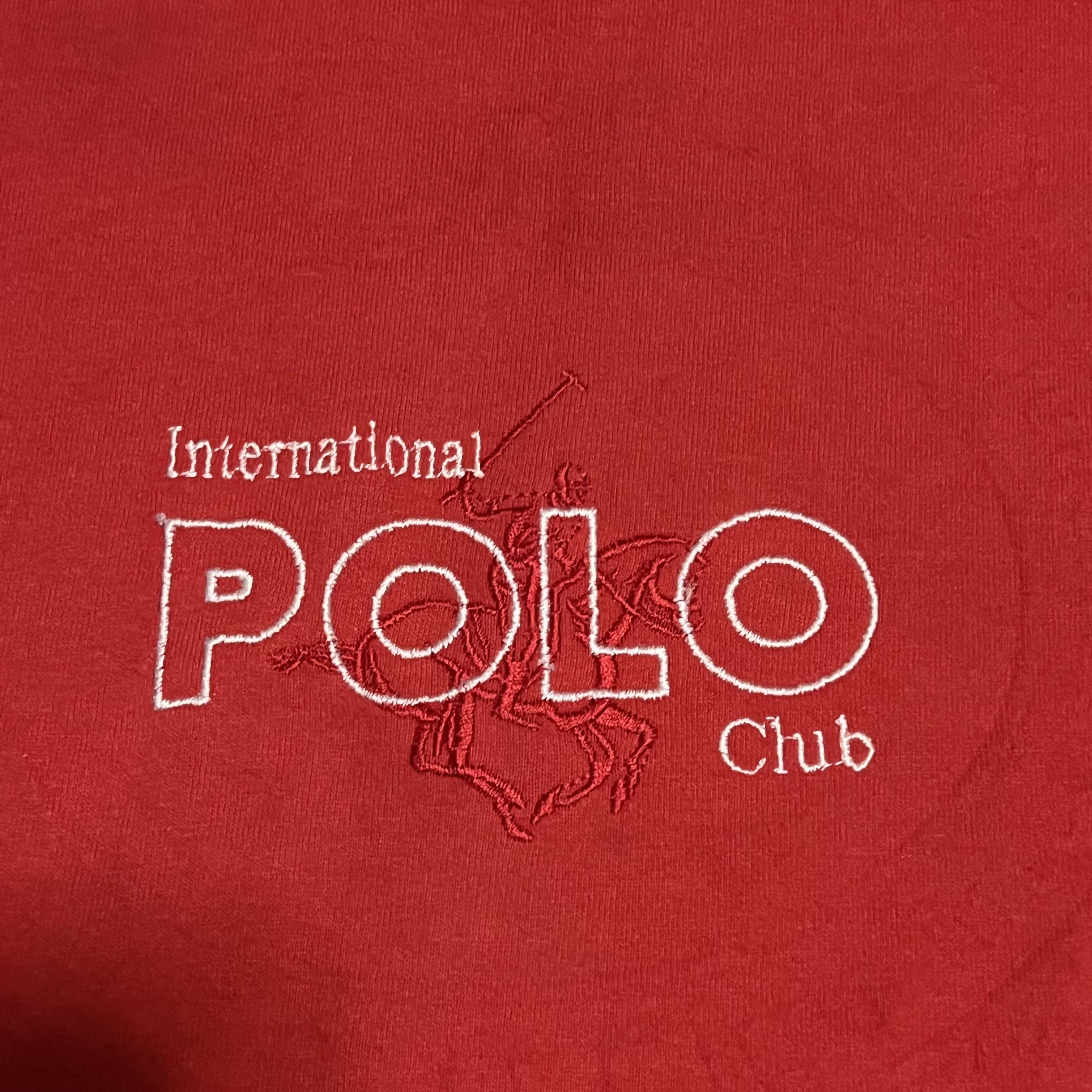 Polo Ralph Lauren × U.S. Polo Assn. × Vintage Vintage International Polo Club Shirt Size XL Red Size US XL / EU 56 / 4 - 3 Thumbnail