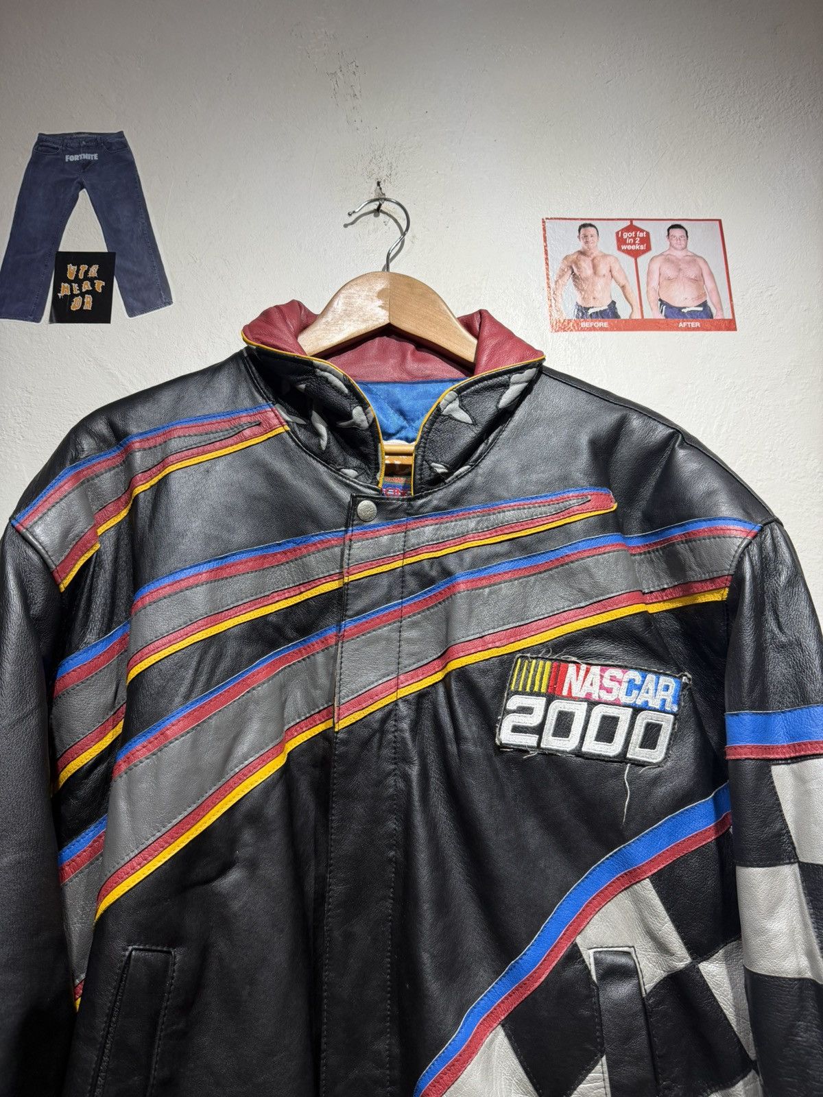 Jeff Hamilton Vintage Jeff Hamilton Nascar Leather jacket Size US L / EU 52-54 / 3 - 4 Thumbnail