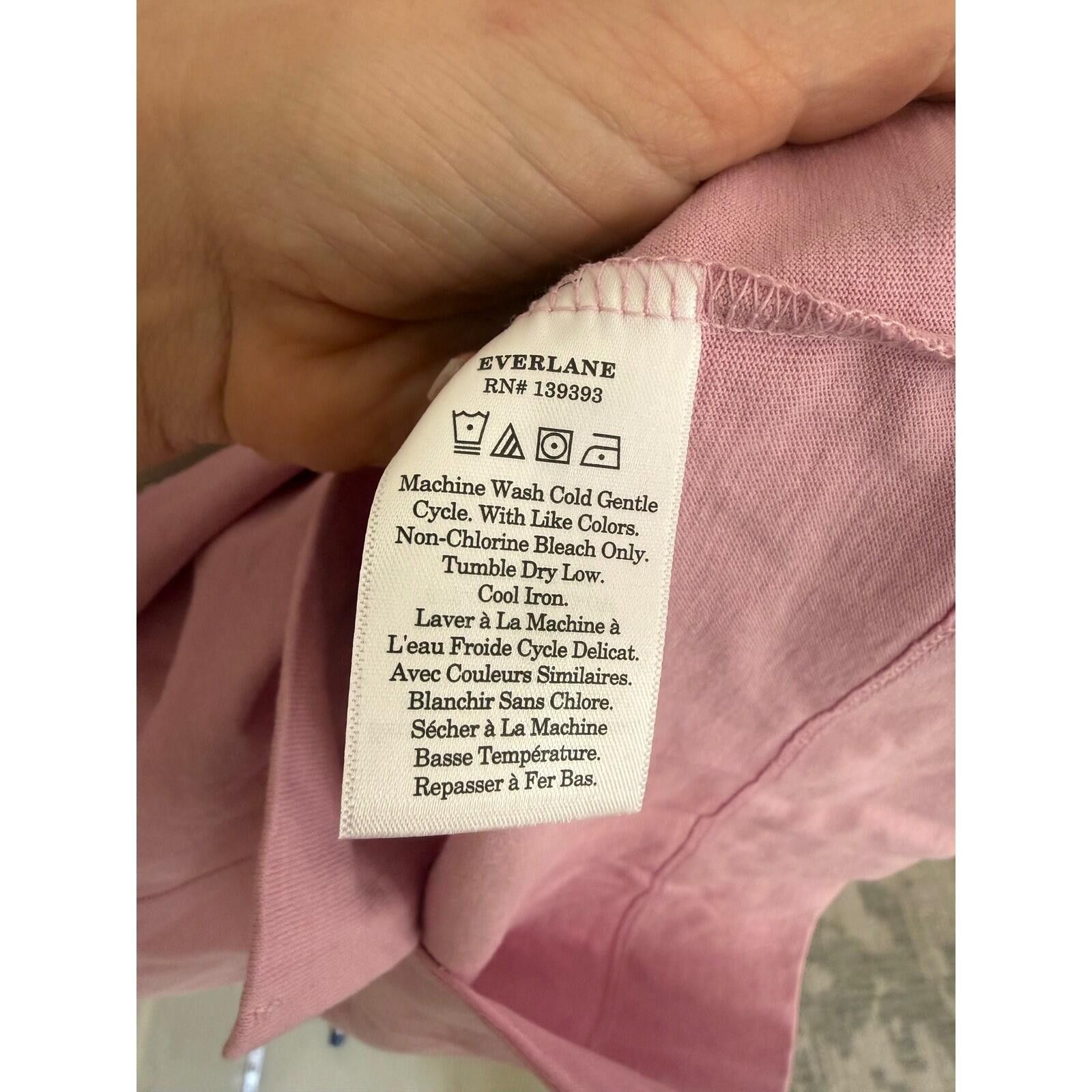 Everlane Everlane Retro Polo Mauve Organic Cotton Top XXS-S Size XS / US 0-2 / IT 36-38 - 7 Thumbnail