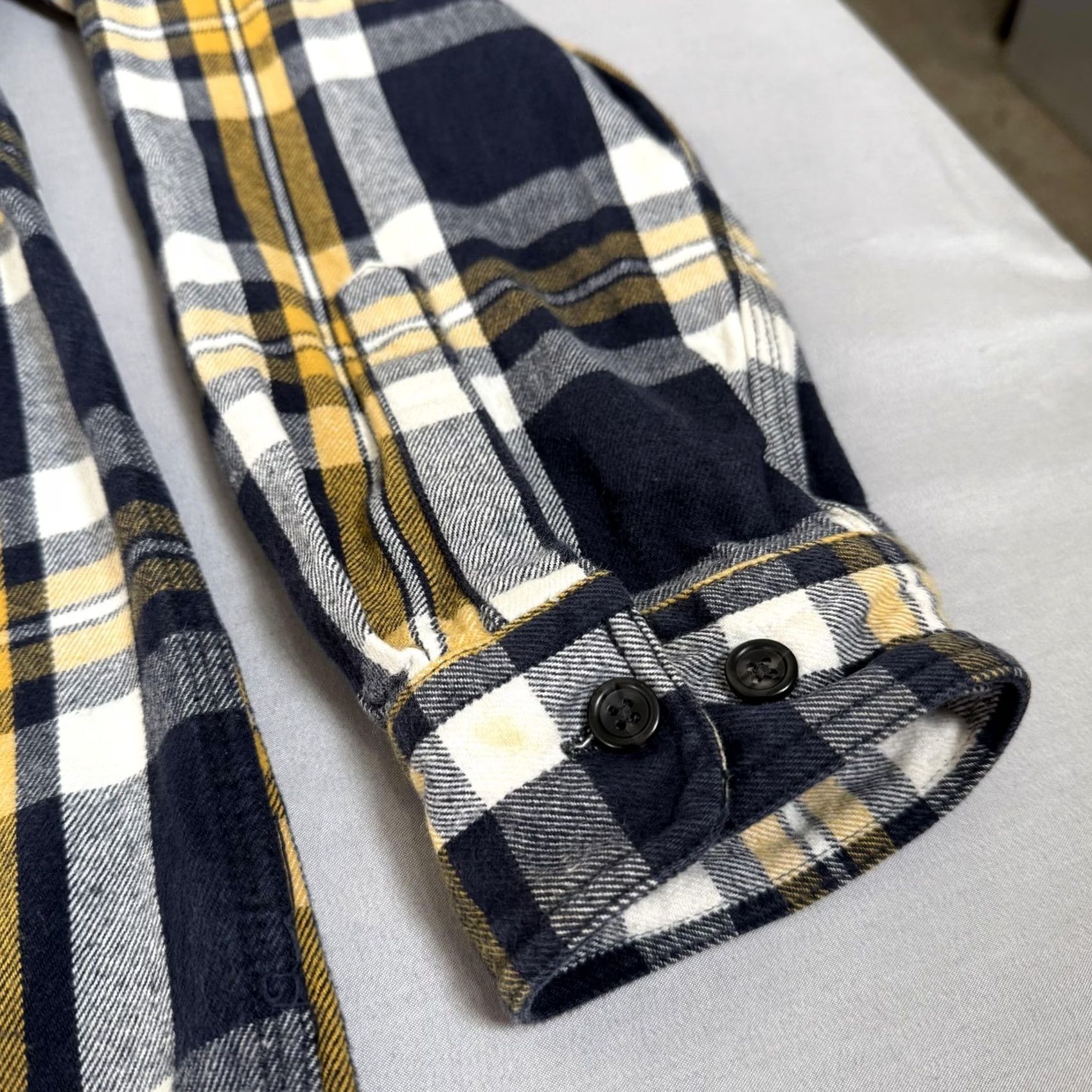 All Blues VINTAGE Five Brother Shirt Mens LT Blue Plaid Flannel Button Up Work 90s Casual Size US L / EU 52-54 / 3 - 4 Thumbnail
