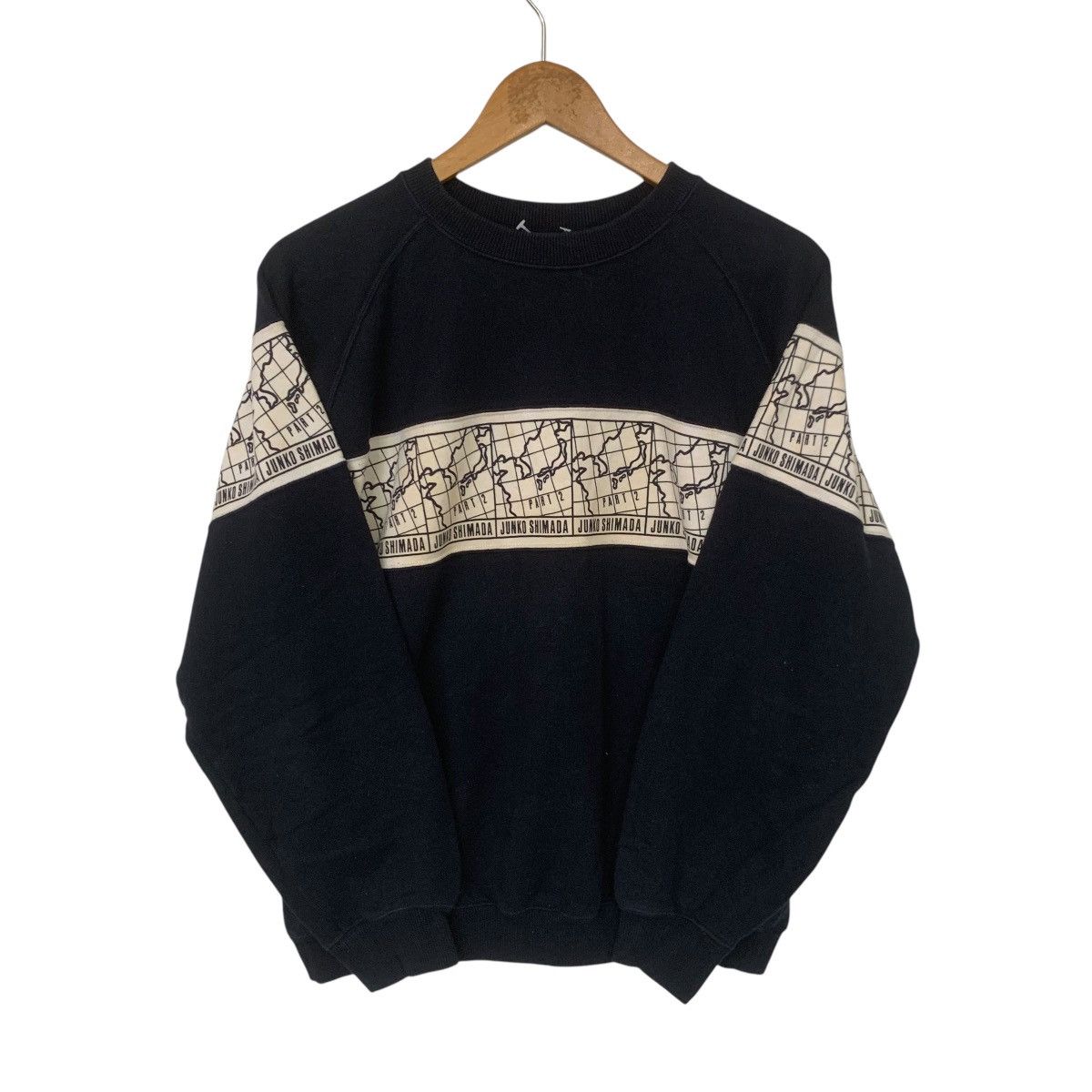 Junko Shimada × Vintage Vintage Junko Shimada Sweatshirt Navy Blue Medium Size US M / EU 48-50 / 2 - 1 Thumbnail