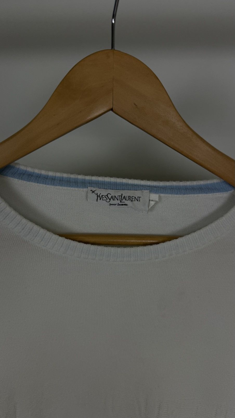 Yves Saint Laurent Yves Saint Laurent Vintage Front Logo Sweater Size US M / EU 48-50 / 2 - 5 Thumbnail