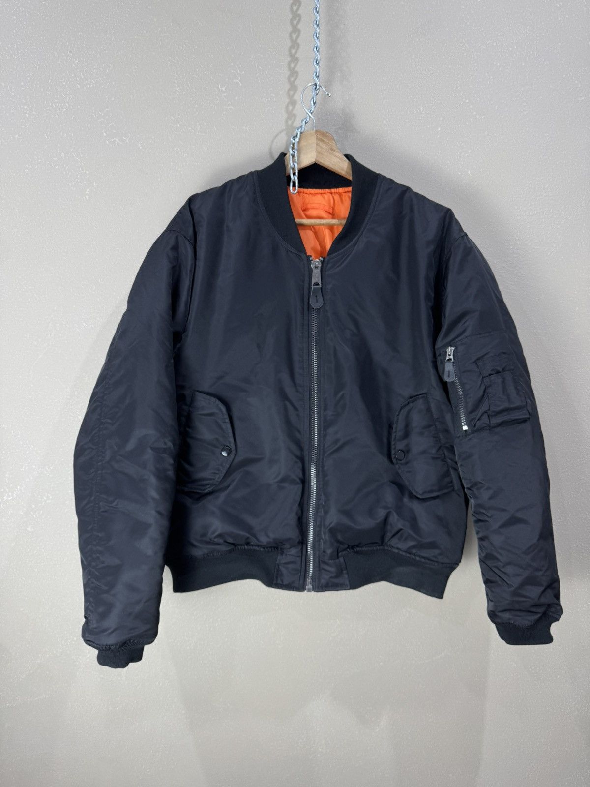 Vintage Vintage Ma1 Flyer Bomber Jacket Size US M / EU 48-50 / 2 - 1 Thumbnail