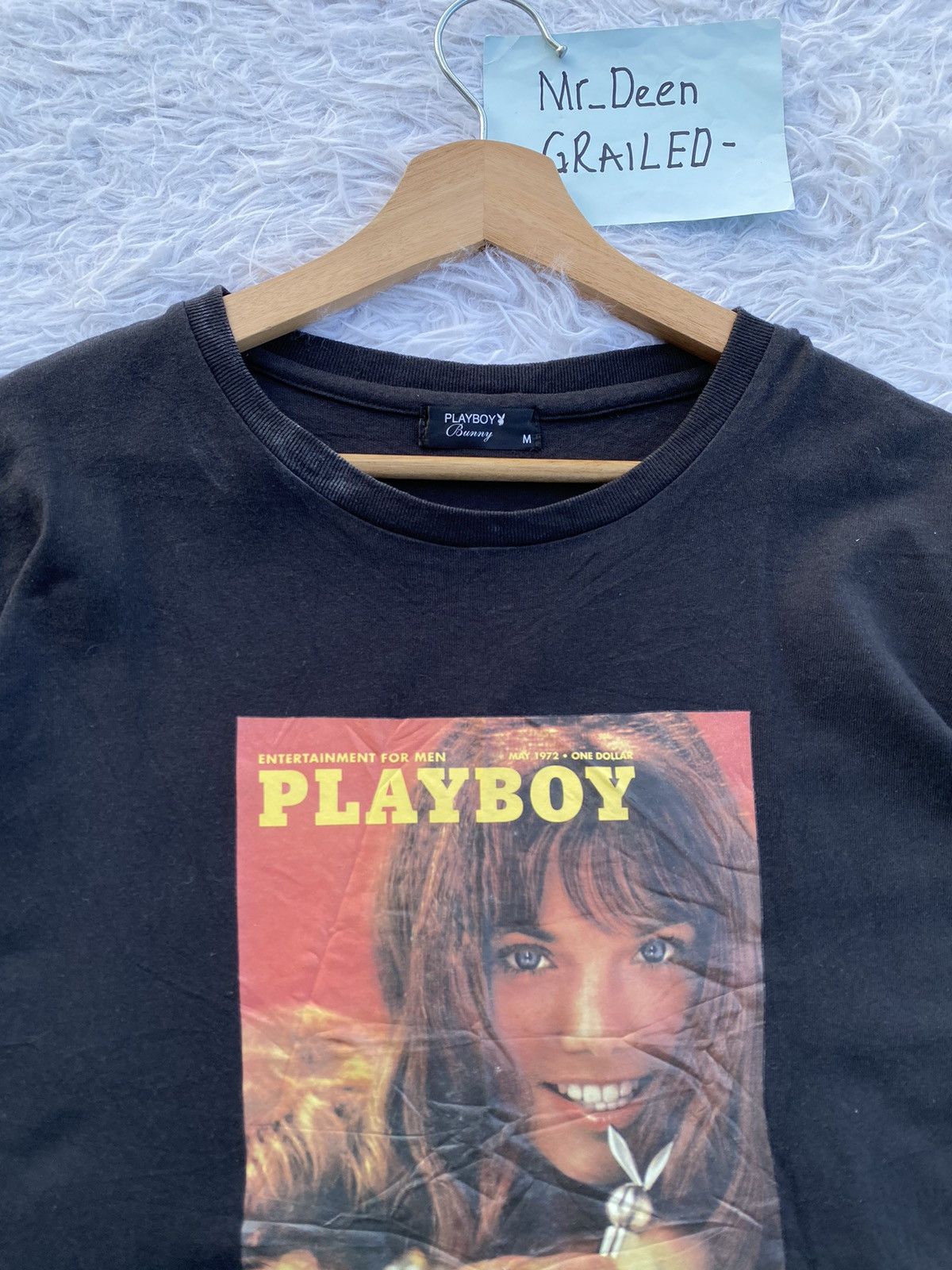 Playboy Rare PLAYBOY MAGAZINE COVER BLACK T-SHIRT Size US M / EU 48-50 / 2 - 6 Thumbnail