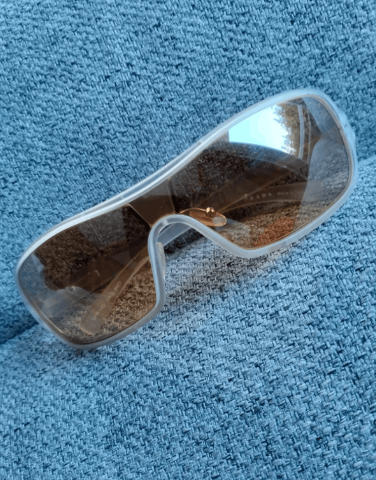Prada PRADA Sunglasses SPR 10D Sport Red Tab Shield Mask Symbole Size ONE SIZE - 5 Thumbnail