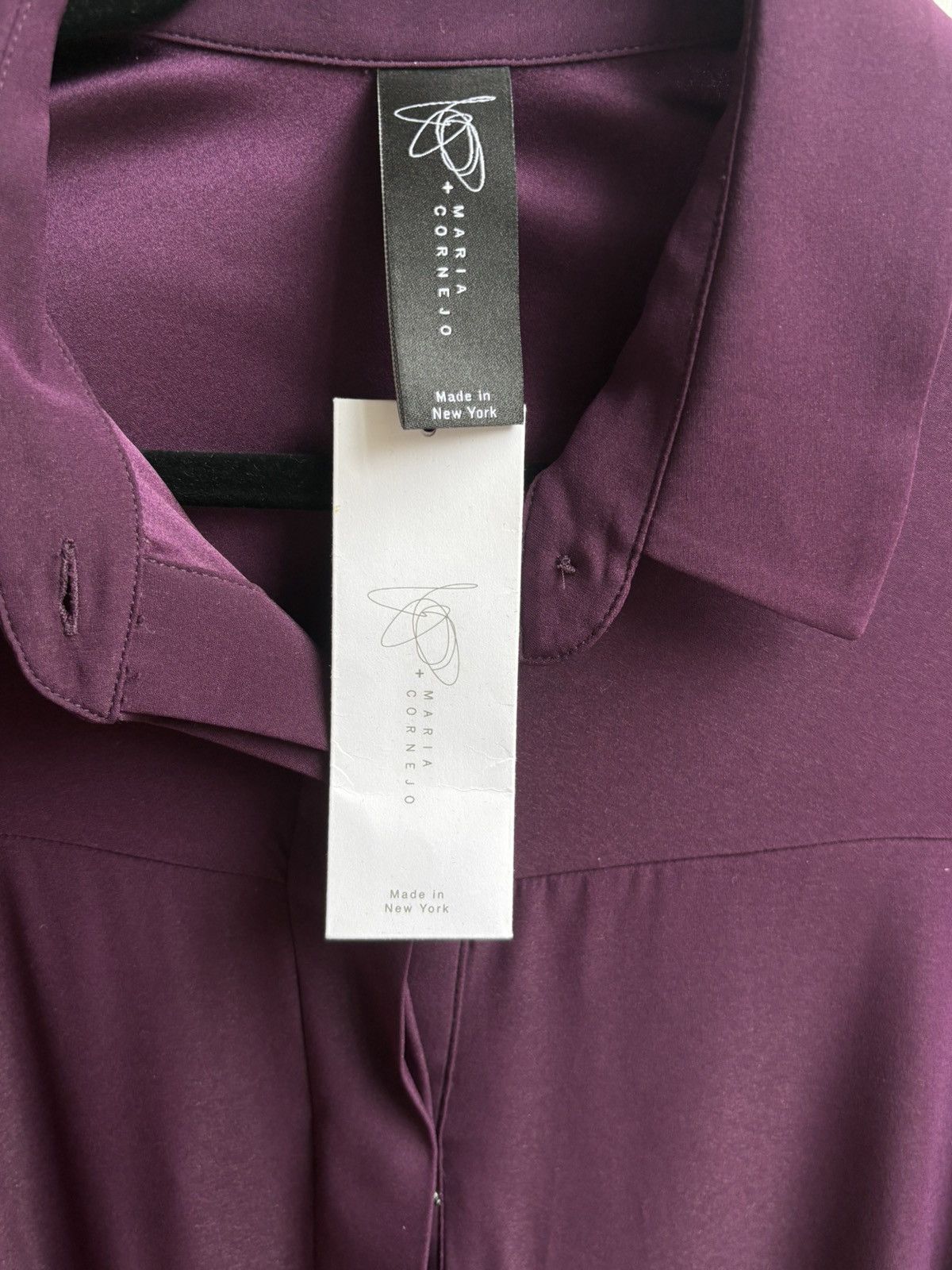 Zero + Maria Cornejo Collectors Item Zero + Maria Cornejo Bordeaux Shirt Dress Size M / US 6-8 / IT 42-44 - 4 Thumbnail
