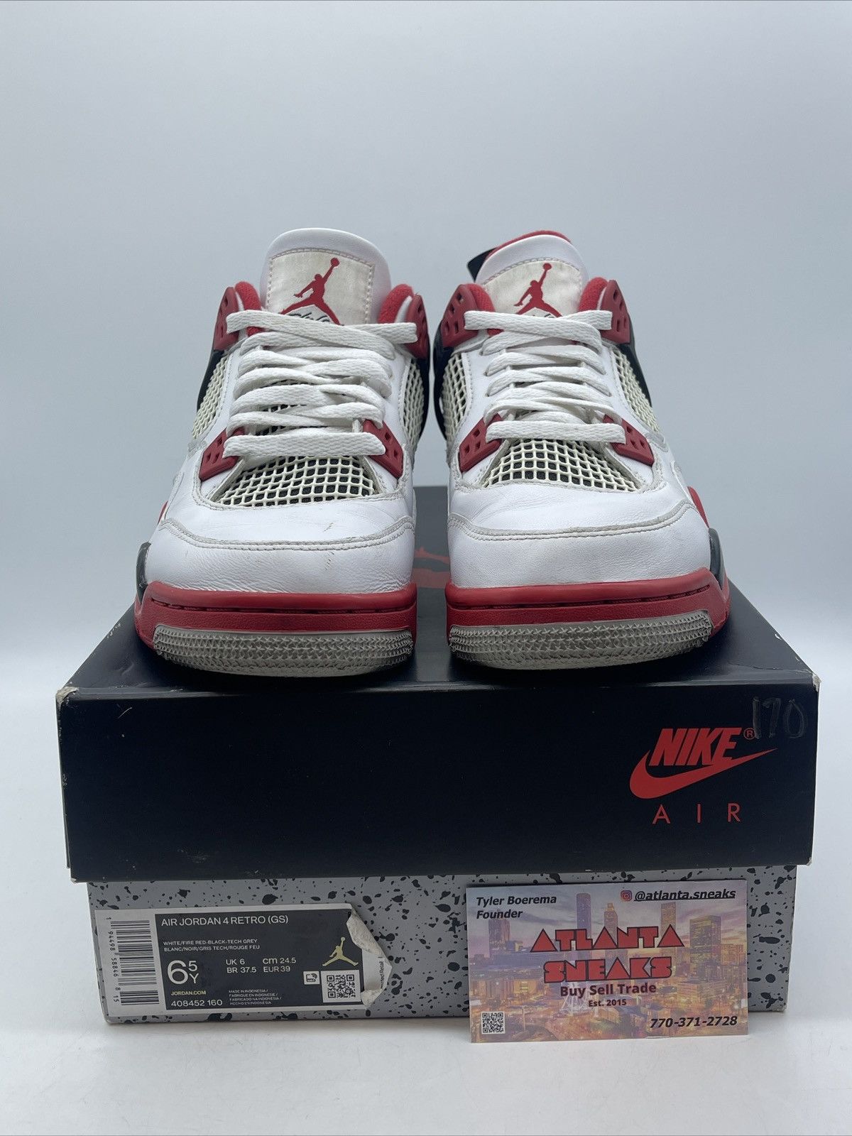 Jordan Brand Air Jordan 4 fire red Size US 6.5 / EU 39-40 - 2 Thumbnail