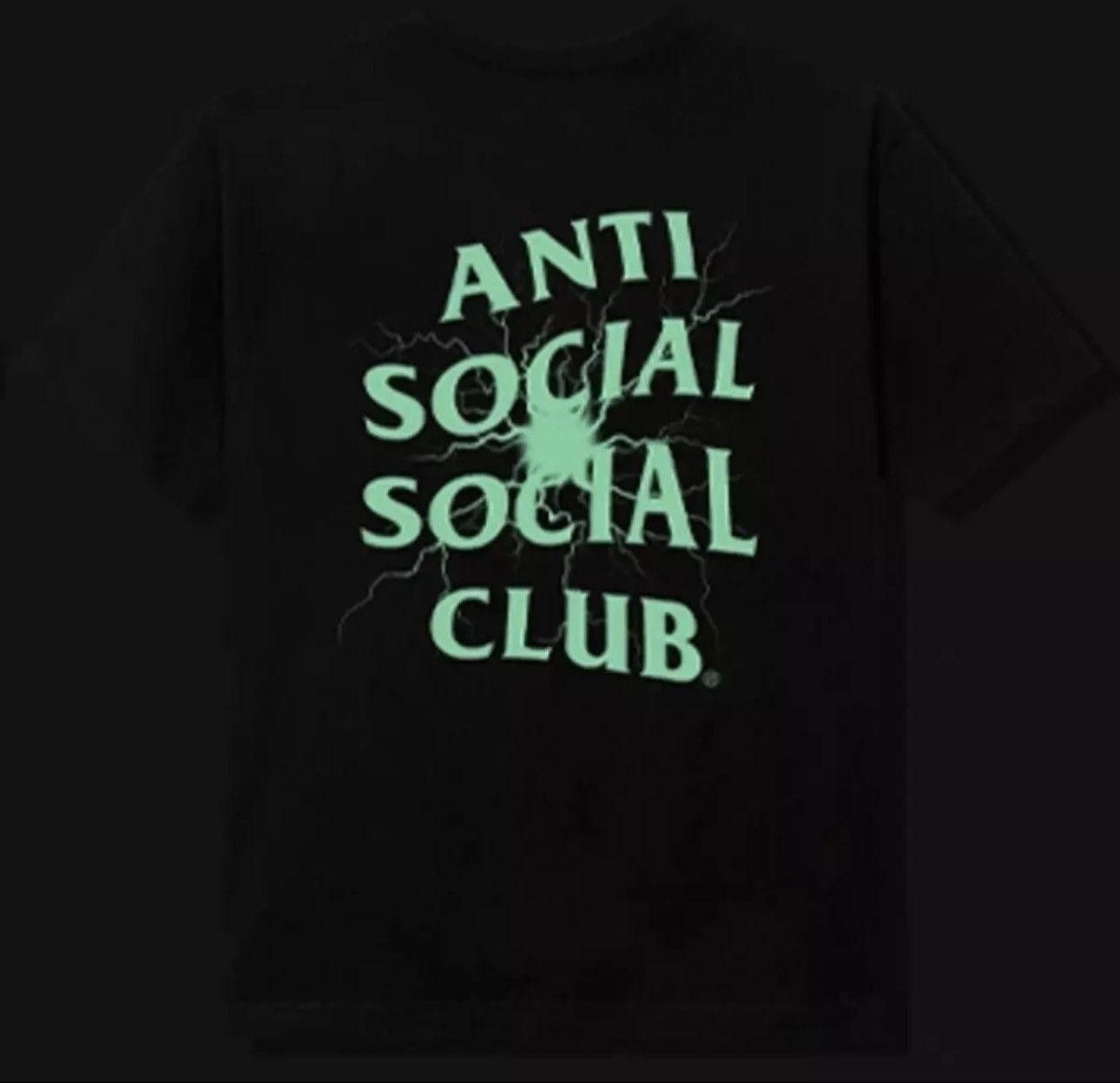 Anti Social Social Club Anti Social Social Club Glow In the Dark Pain Tee Medium Size US M / EU 48-50 / 2 - 4 Thumbnail