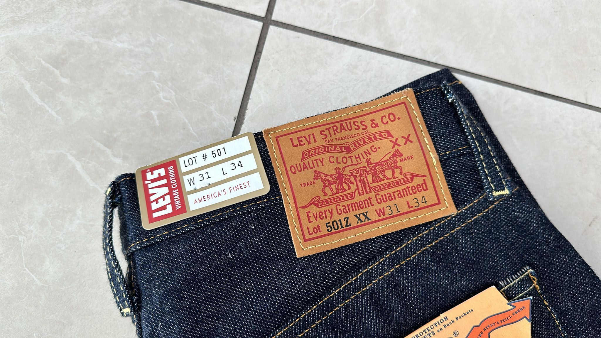 Levi's Vintage Clothing LVC Levi's Vintage Clothing 1954 501Z XX BigE Selvedge Jeans Size US 31 - 5 Thumbnail