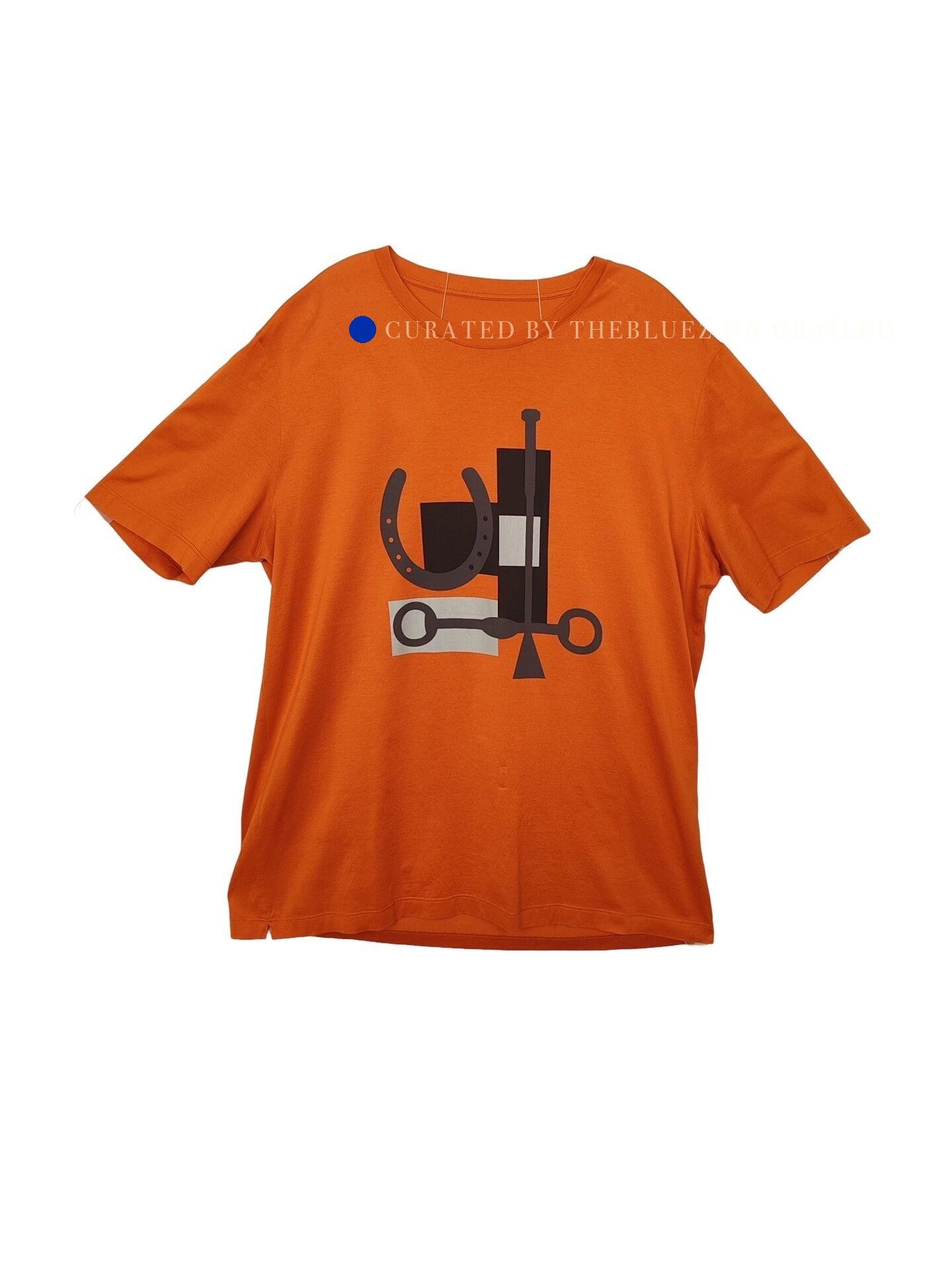 Hermes Orange Graphic Short-Sleeve Shirt Size US S / EU 44-46 / 1 - 1 Thumbnail