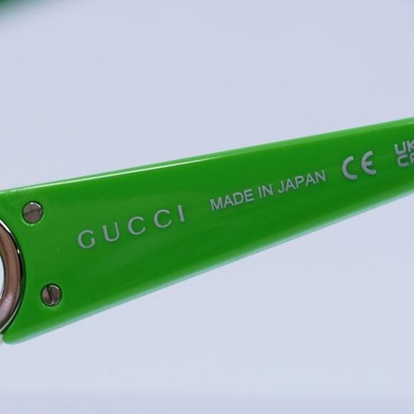 Gucci 🕶️ New Gucci GG1661S 005 Green Sunglasses Size ONE SIZE - 12 Thumbnail