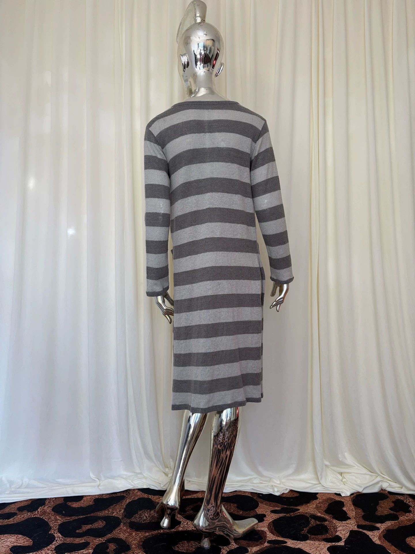 roarguns roarguns rhinestone striped wool cardigan size 1 excellent Size S / US 4 / IT 40 - 4 Thumbnail