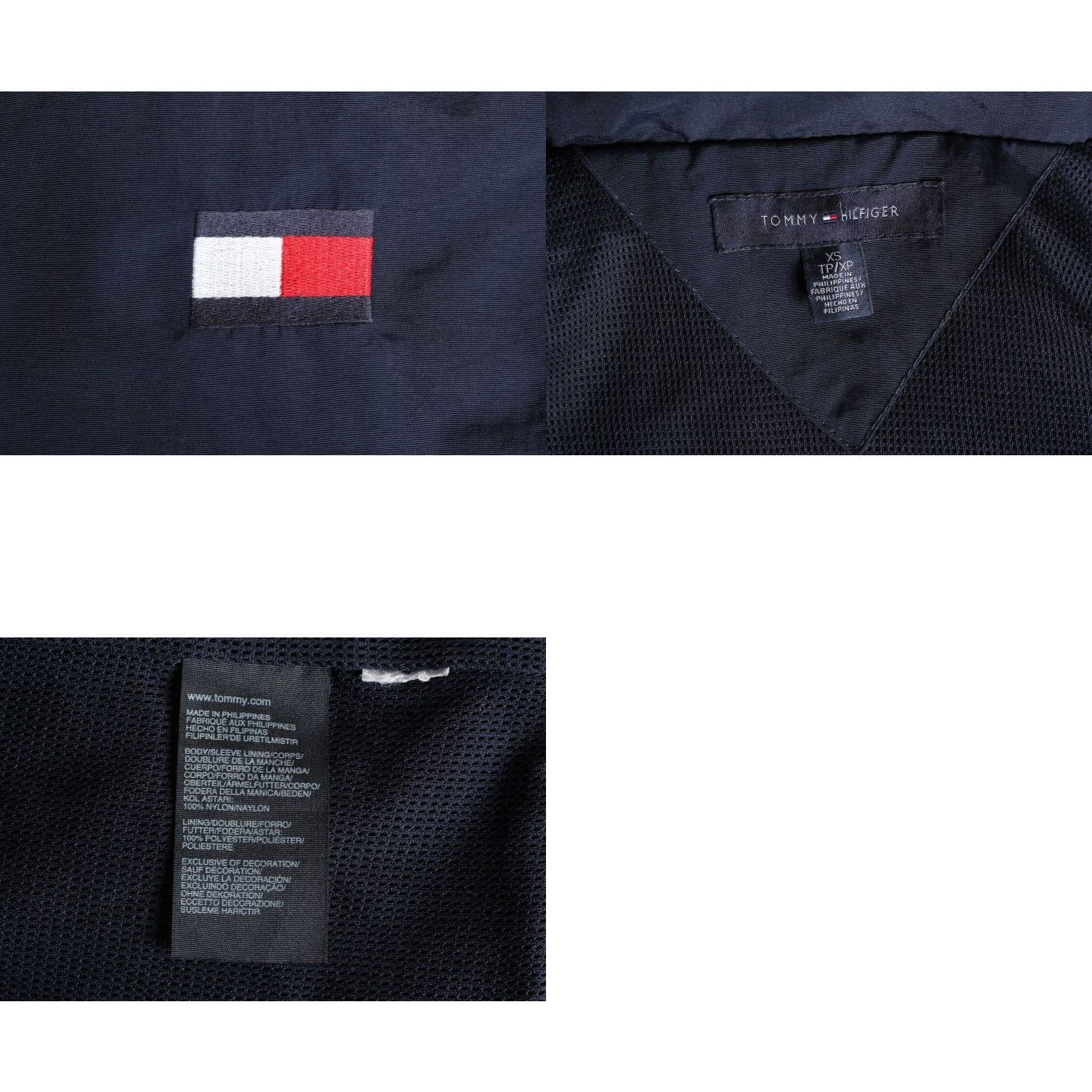 Tommy Hilfiger TOMMY HILFIGER Navy Blue Bomber Jacket Men XS Hidden Hood MJ4202 Jacket Mens XS Navy Blue BOMBER Jacket Size US XS / EU 42 / 0 - 8 Thumbnail