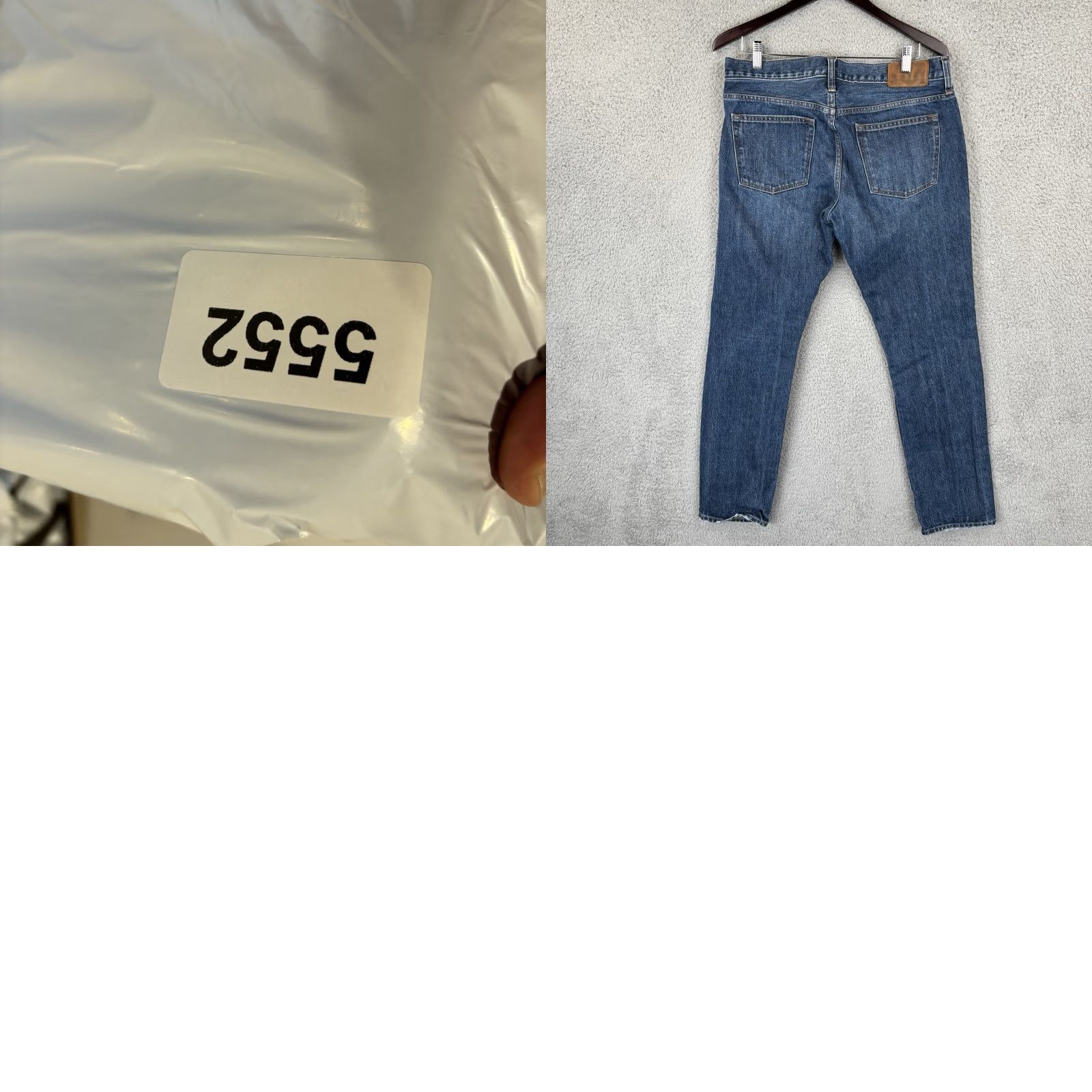 J.Crew VINTAGE (not applicable) J. Crew 484 Slim Fit Jeans Mens 33x32 Blue Denim Whiskered 100% Cotton Comfort Stretch Denim Shirt? Size US 33 - 9 Thumbnail