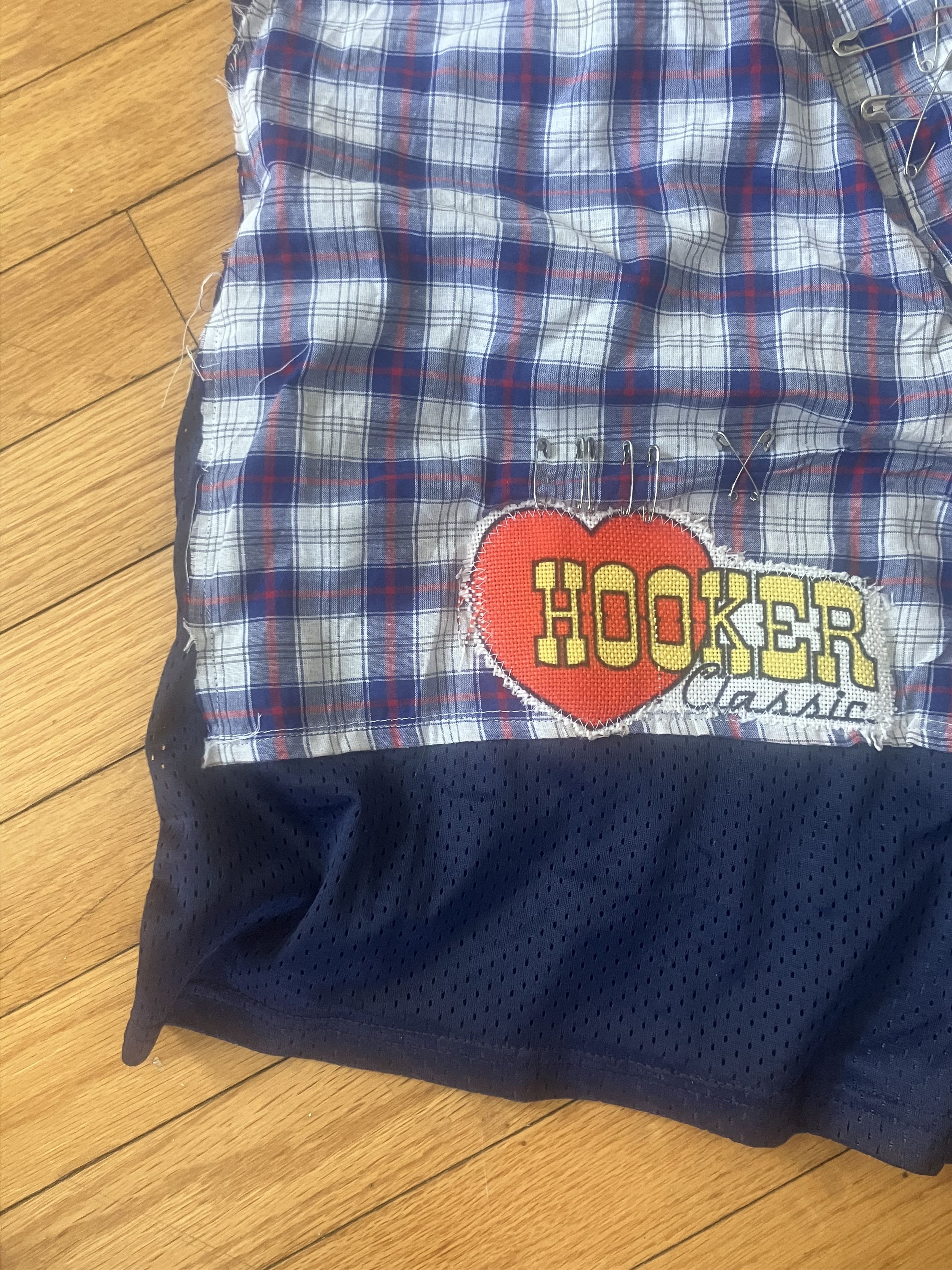 Handmade ~~ORIGINAL Lefthand LA Hooker Shorts SKATER SAFETY PIN ~~~ Size US 32 / EU 48 - 5 Thumbnail