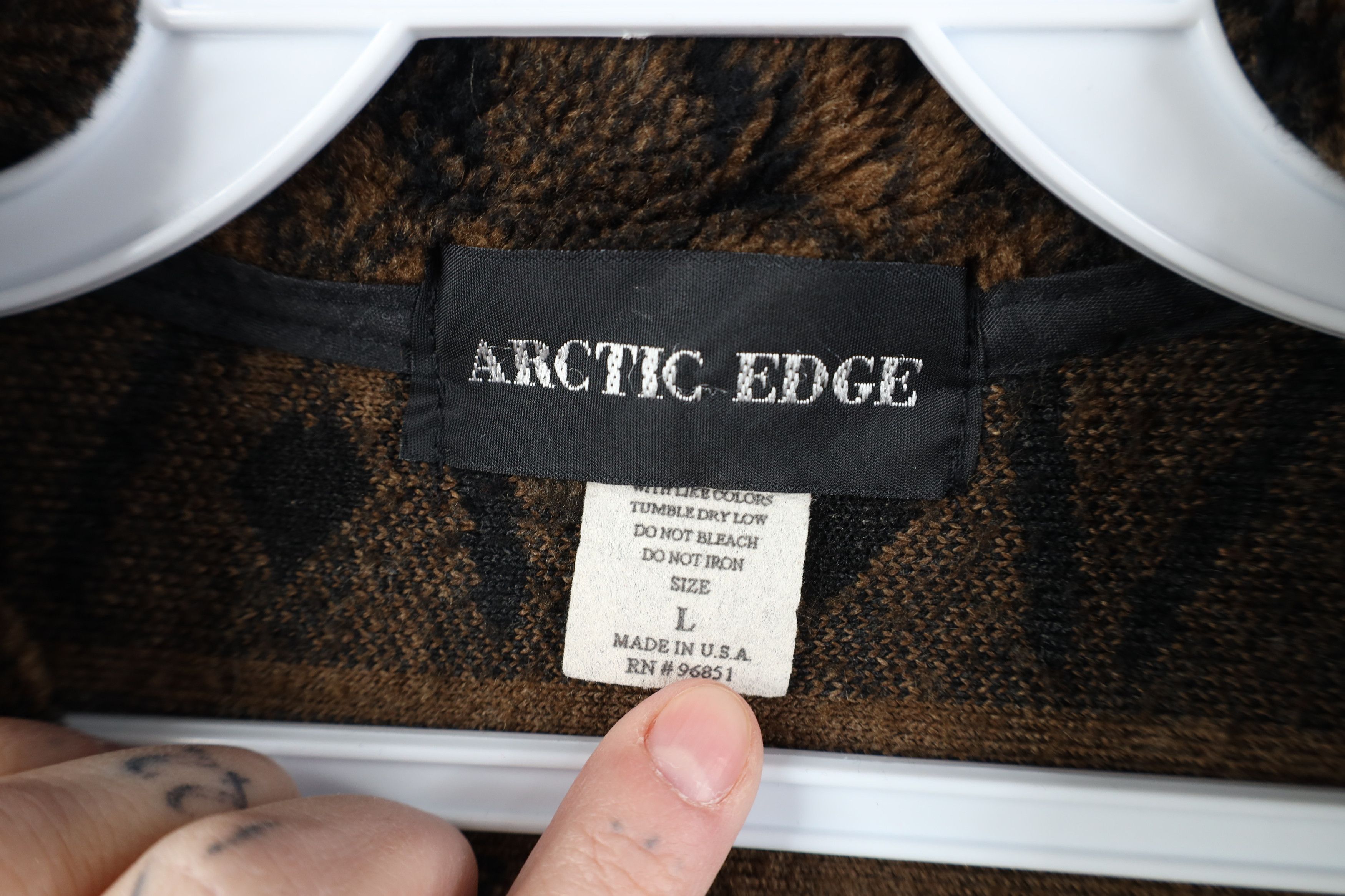 Vintage Vintage 90s Streetwear All Over Print Fleece Vest Jacket Size L / US 10 / IT 46 - 6 Thumbnail