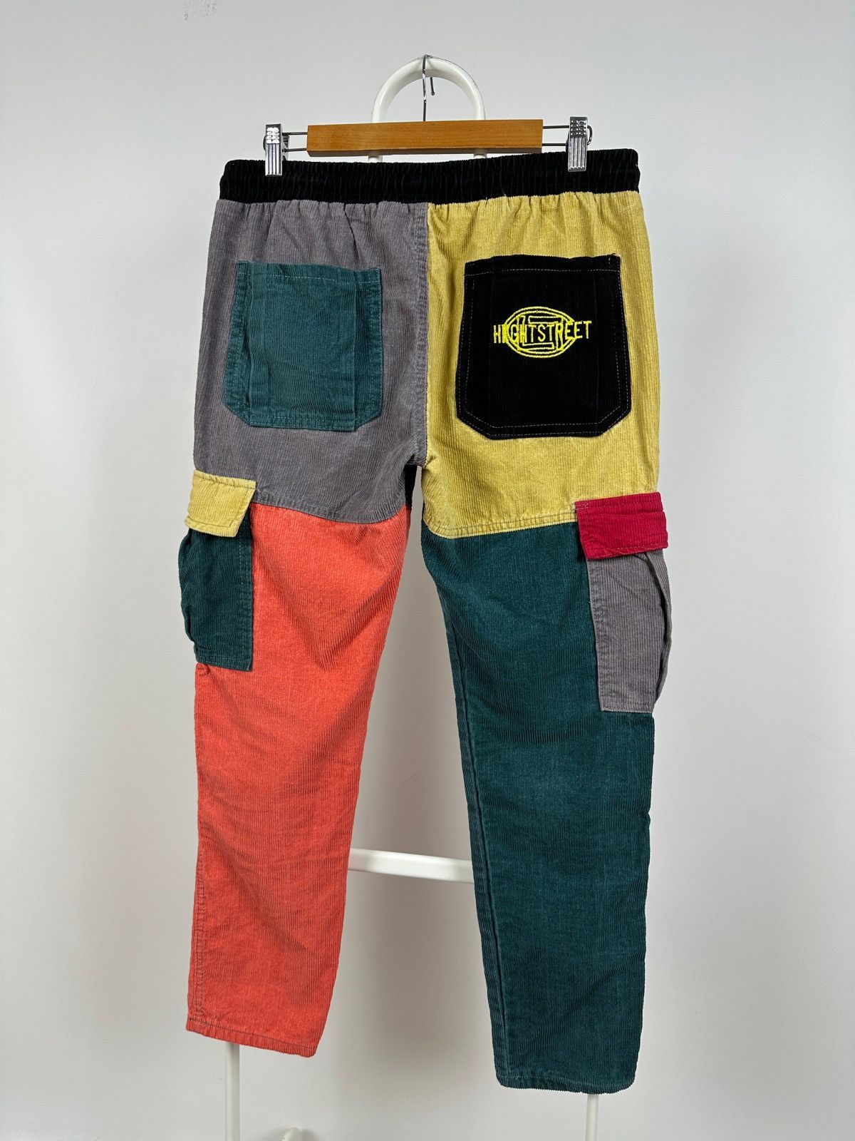 Japanese Brand Stussy x Coursemys Corduroy Patchwork Cargo Pants Size US 30 / EU 46 - 2 Thumbnail