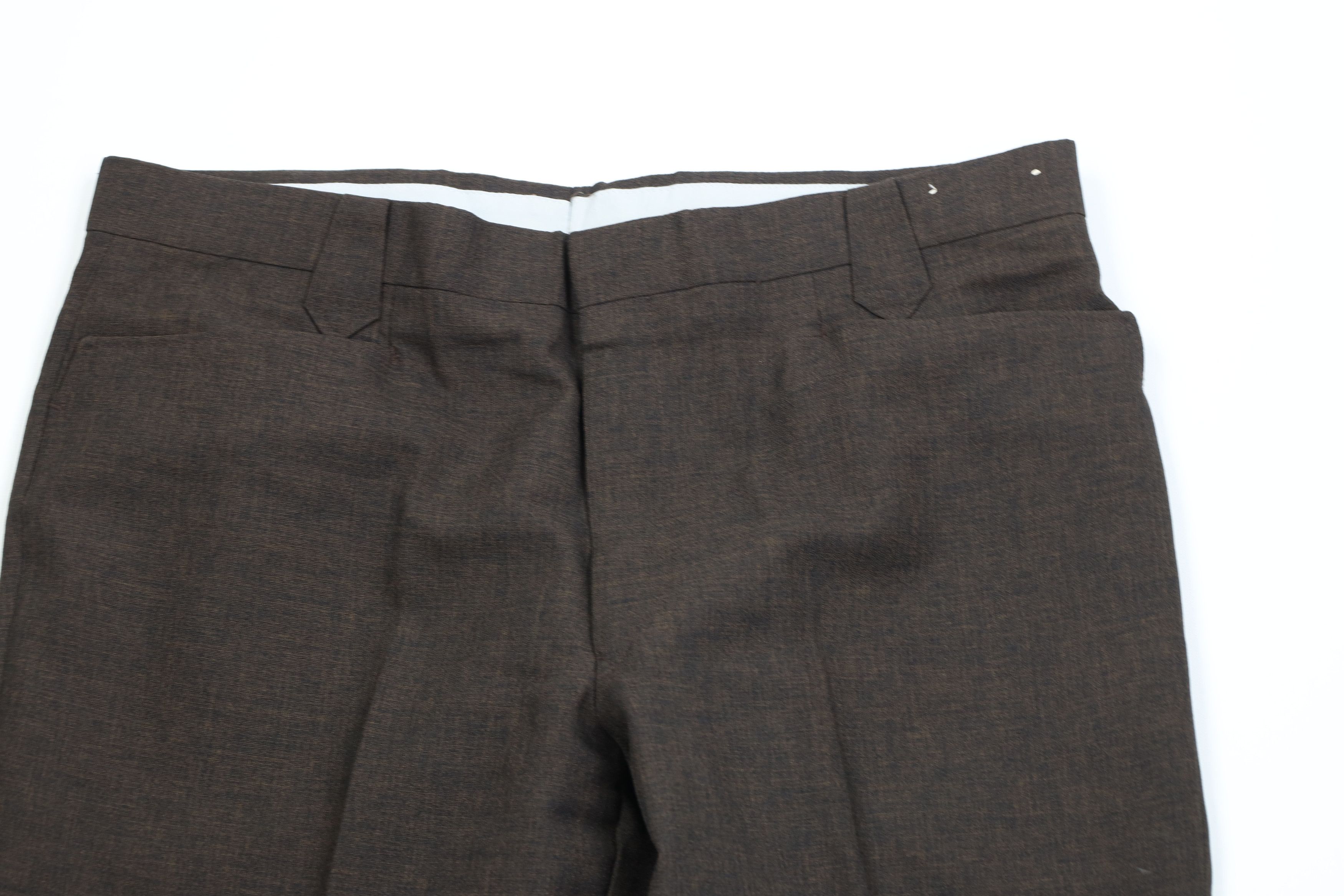 Vintage Vintage 70s Streetwear Flared Wide Leg Chino Pants Brown USA Size US 36 / EU 52 - 2 Thumbnail
