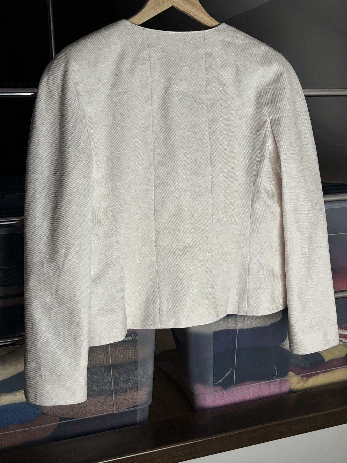 Chanel 90s Chanel Blazer Archive Cotton Silk Vintage Jacket Size M / US 6-8 / IT 42-44 - 6 Thumbnail