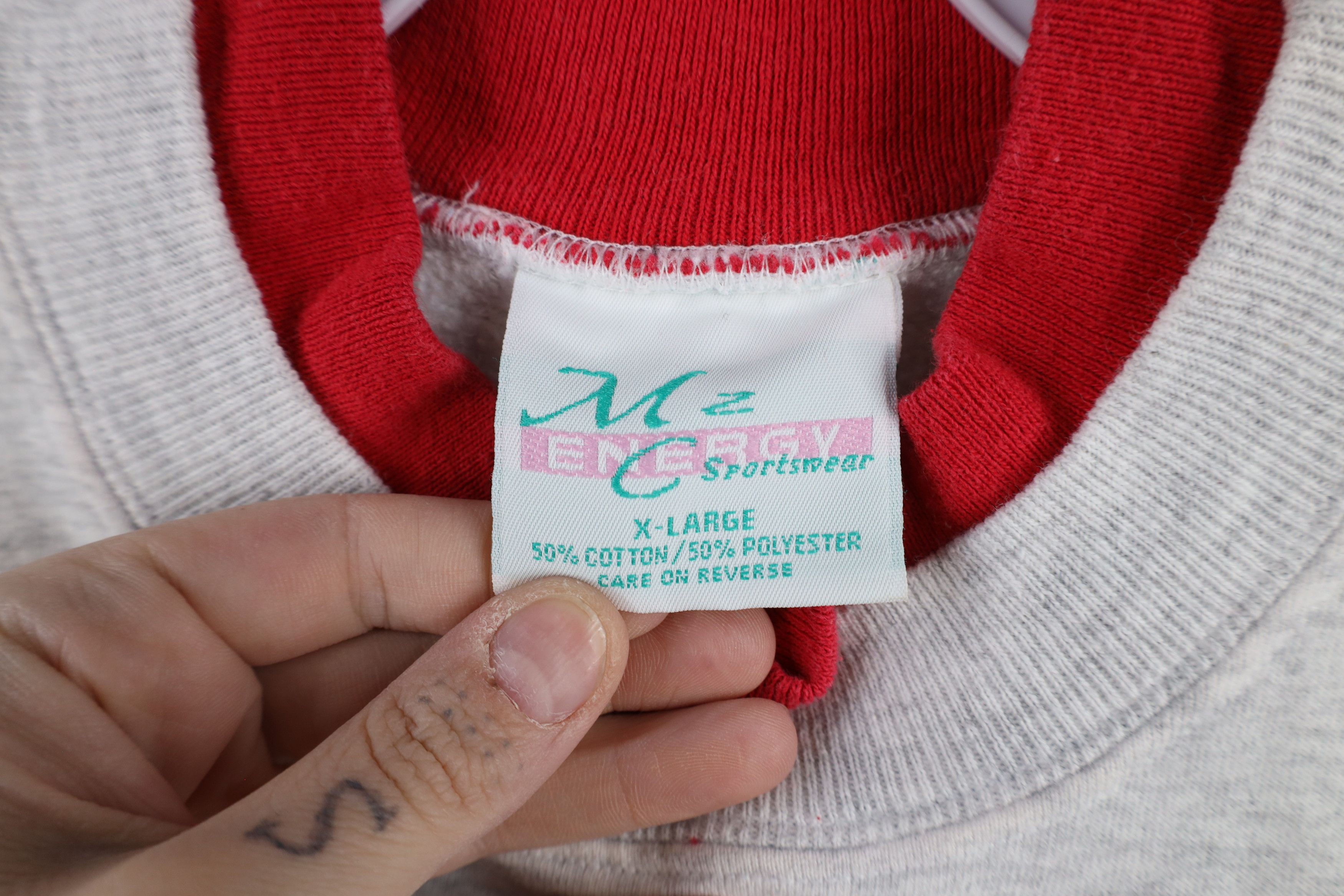 Vintage Vintage 90s Streetwear Christmas Santa Mock Neck Sweatshirt Size XL / US 12-14 / IT 48-50 - 7 Thumbnail