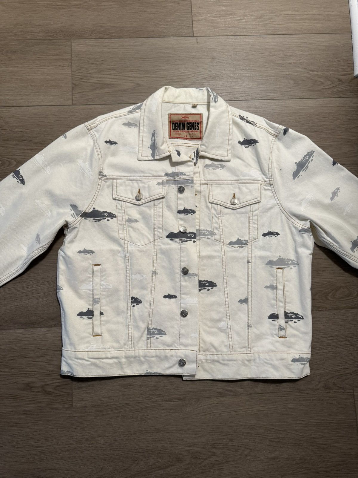 Corteiz Corteiz CRTZ RTW ALCATRAZ Pattern Denim Jacket Size US L / EU 52-54 / 3 - 6 Thumbnail