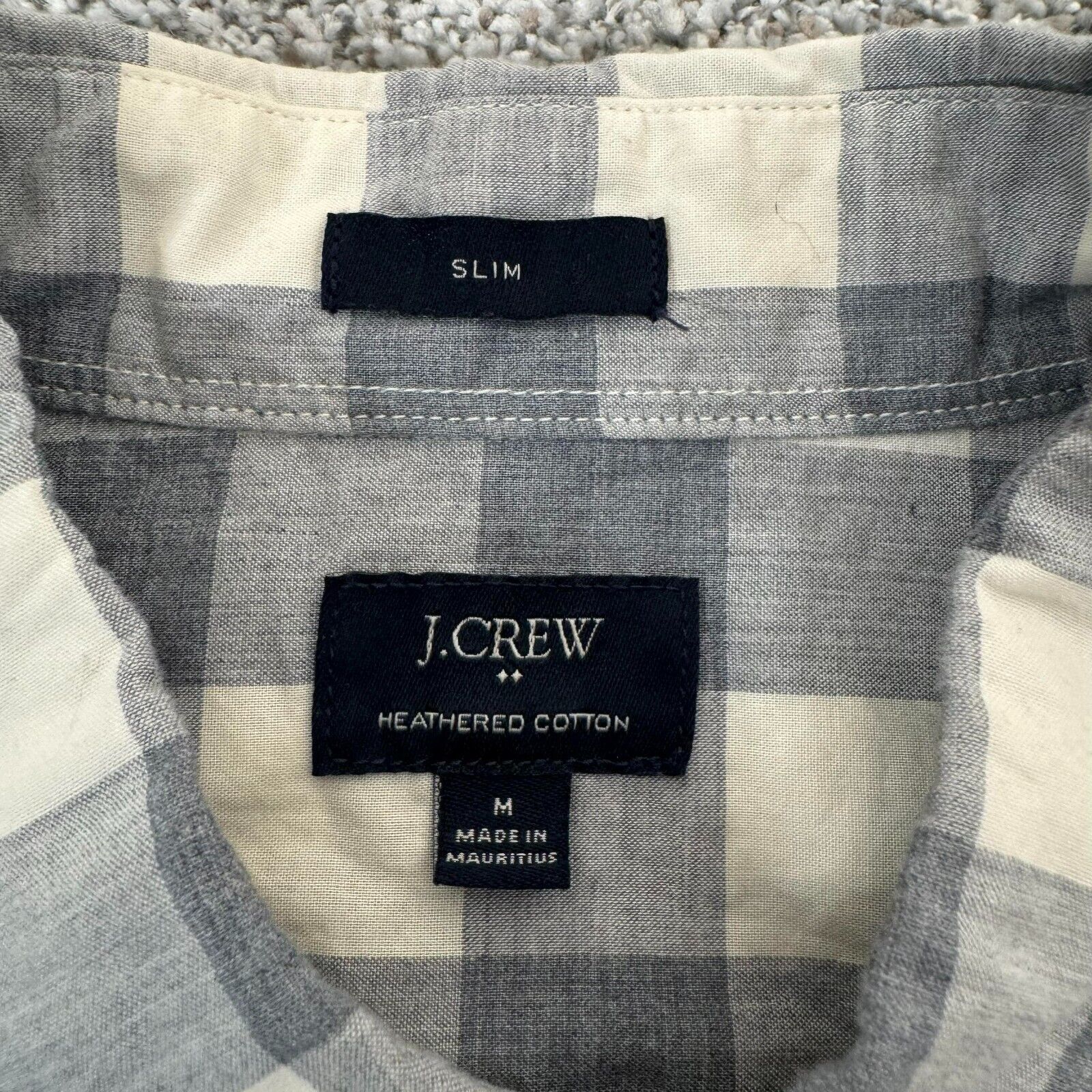 J.Crew J Crew Button Up Shirt Men Medium Slim Fit Gingham Checkered Size US M / EU 48-50 / 2 - 6 Thumbnail
