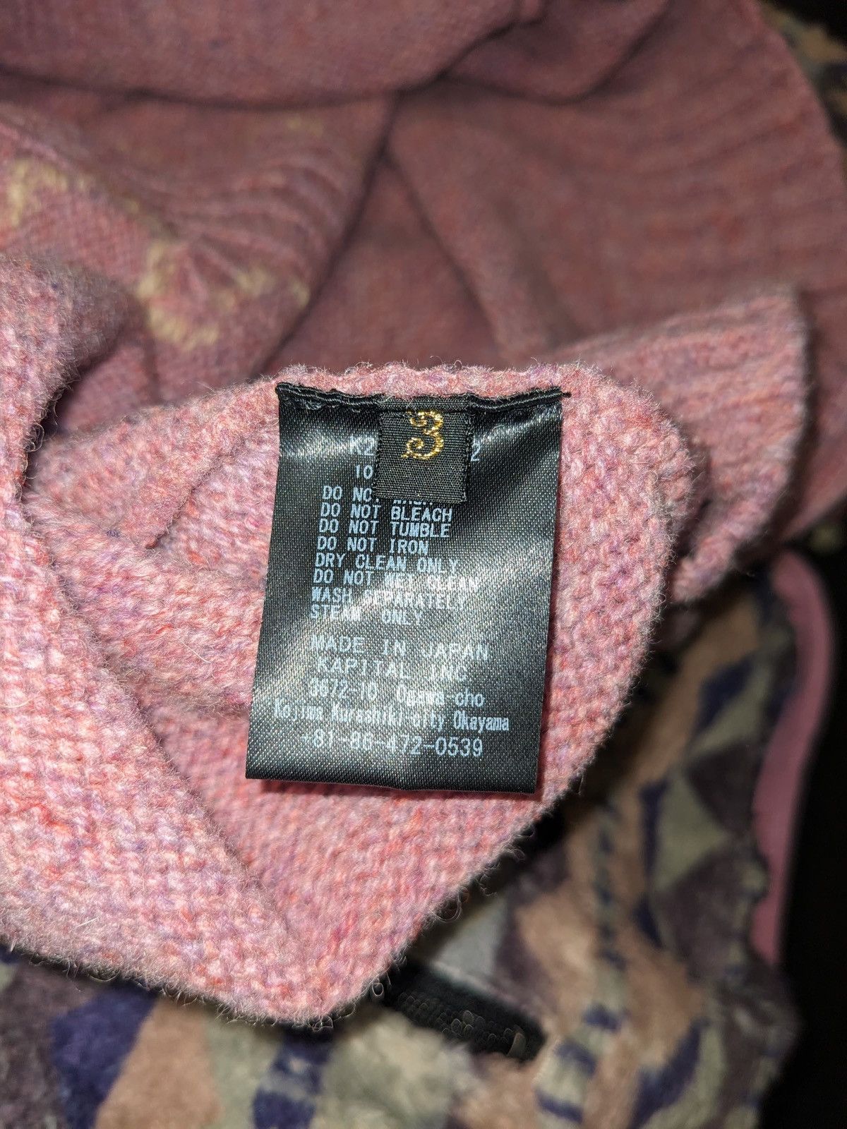 Kapital Kountry Kapital 5G Bone Knit High Neck Sweater Purple Size 3 Size US L / EU 52-54 / 3 - 8 Thumbnail