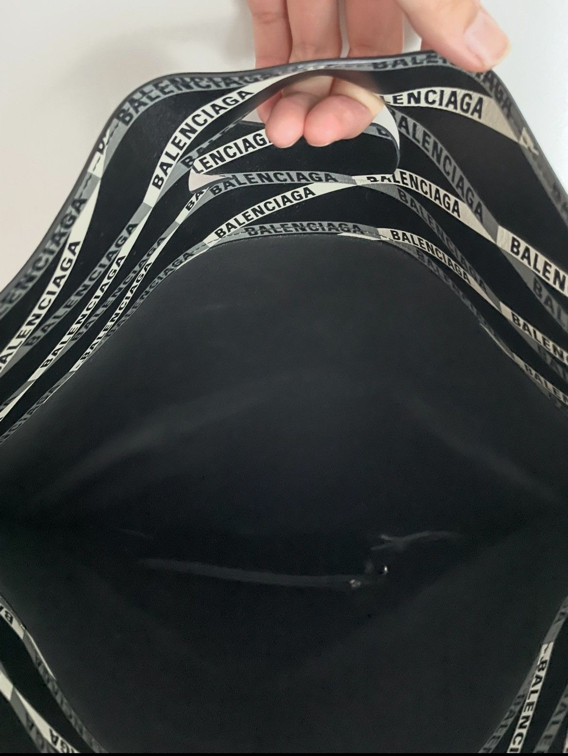 Balenciaga All Over Logo Leather Tote Size ONE SIZE - 3 Thumbnail
