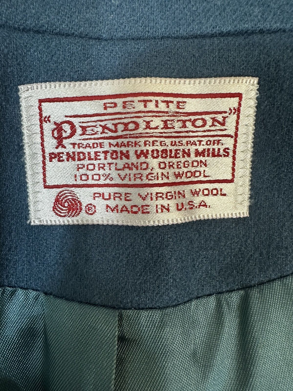 Pendleton Pendleton Women Green Pure Virgin Wool Blazer Jacket Sz 12 Size XL / US 12-14 / IT 48-50 - 3 Thumbnail