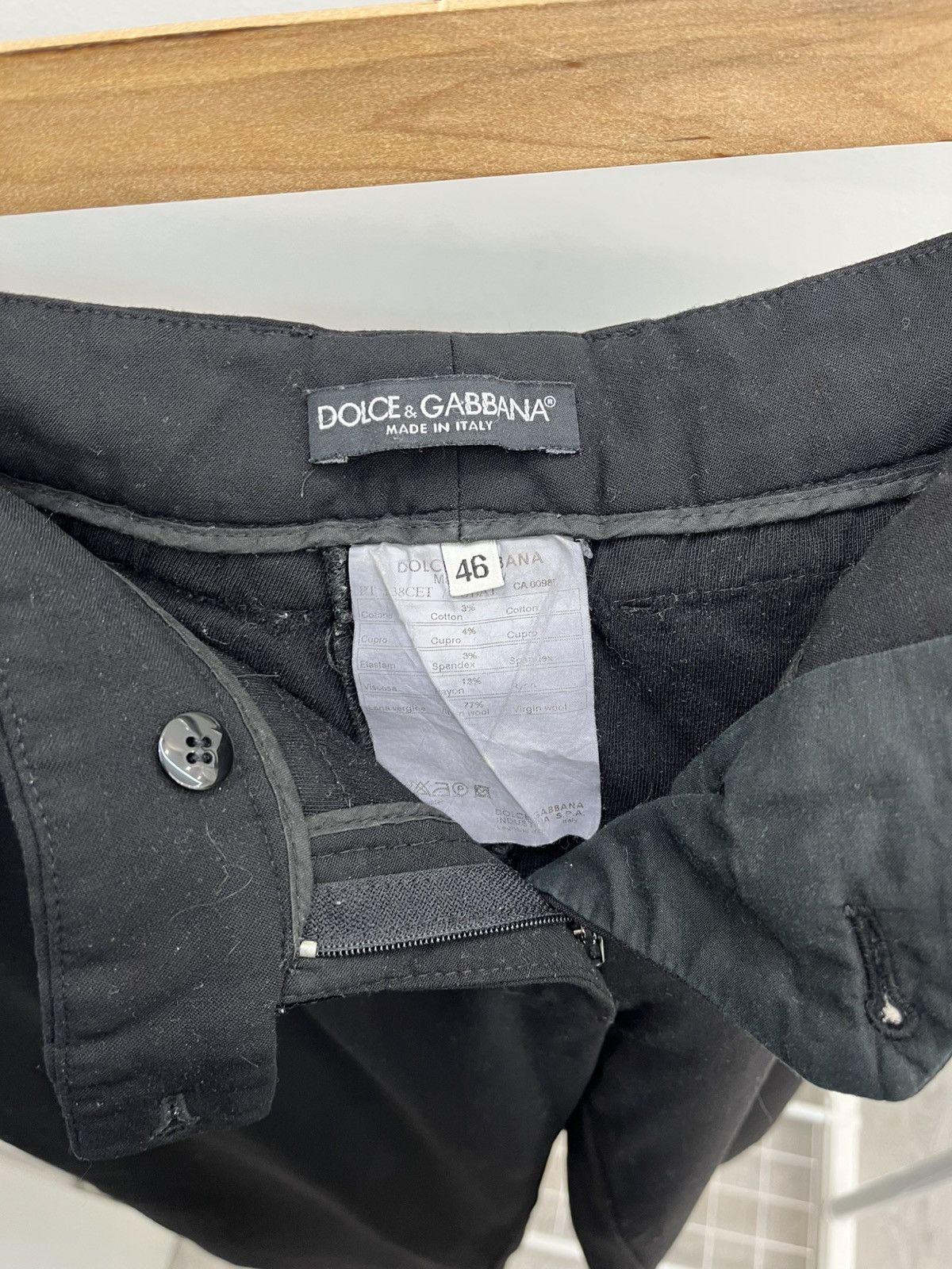 Dolce & Gabbana Dolce & Gabbana Straight Wool Velour Pants Size 32" / US 10 / IT 46 - 5 Thumbnail