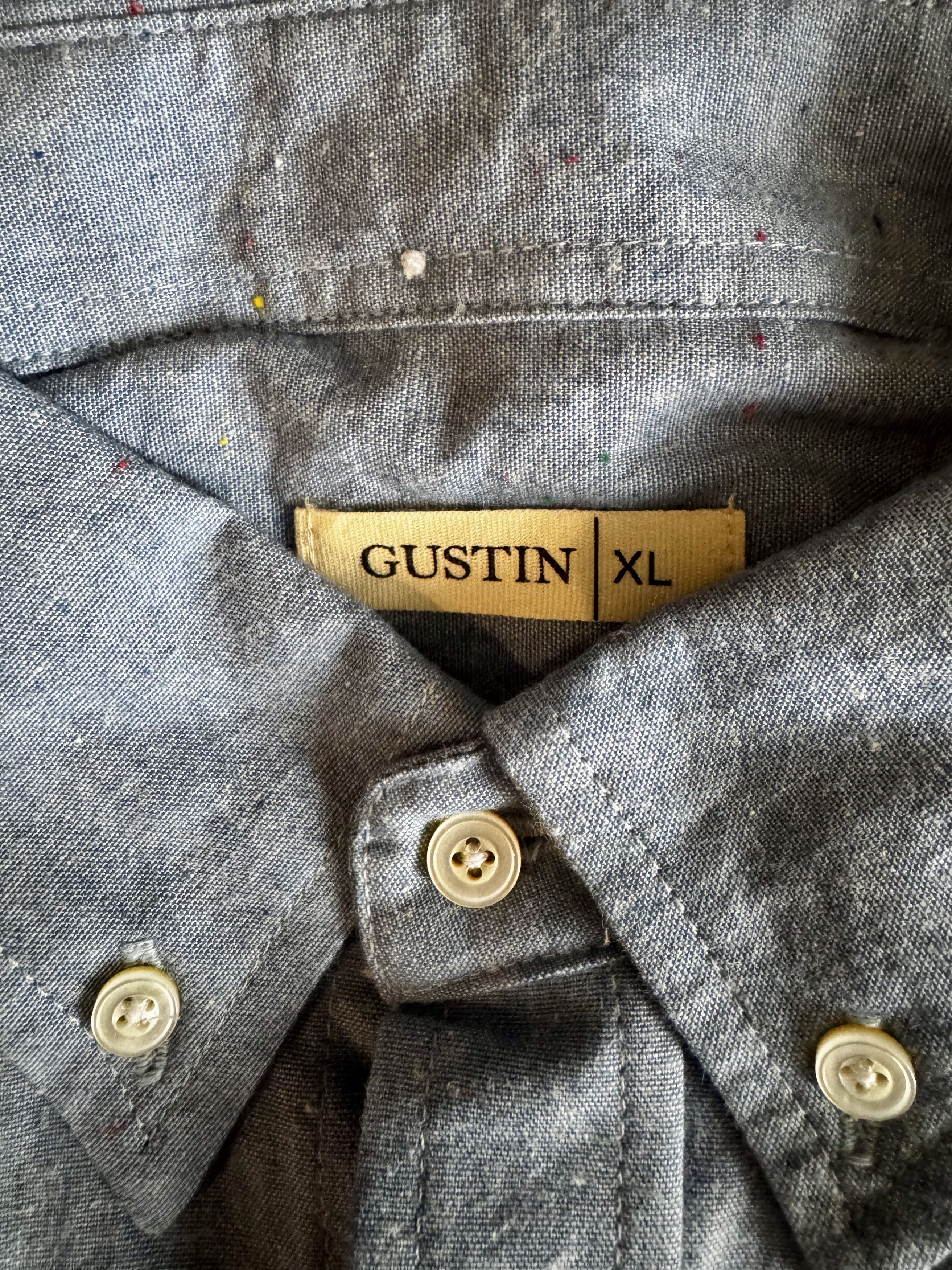 Gustin RAINBOW NEP CHAMBRAY - BLUE (#1164) Size US XL / EU 56 / 4 - 2 Thumbnail