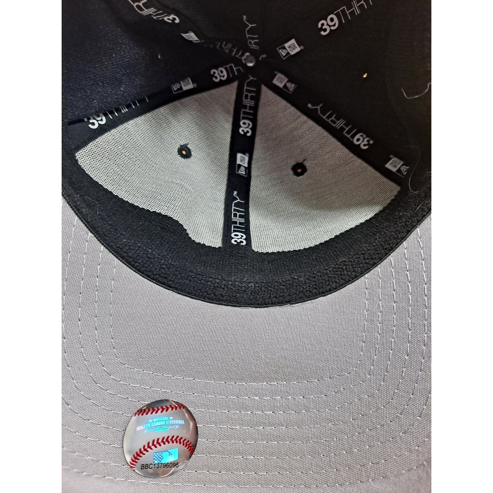 New Era New Era 39THIRTY Baseball Cap Fitted Hat Gray Bill L-XL Size ONE SIZE - 5 Thumbnail