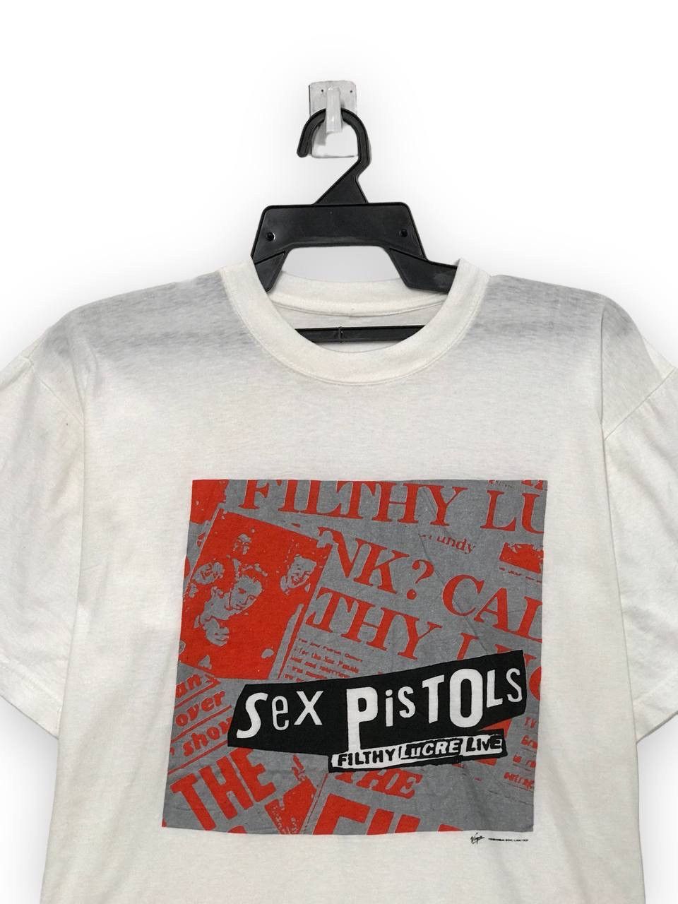 Band Tees × Vintage vintage 90s sex pistols band punk sid vicious Size US L / EU 52-54 / 3 - 2 Thumbnail