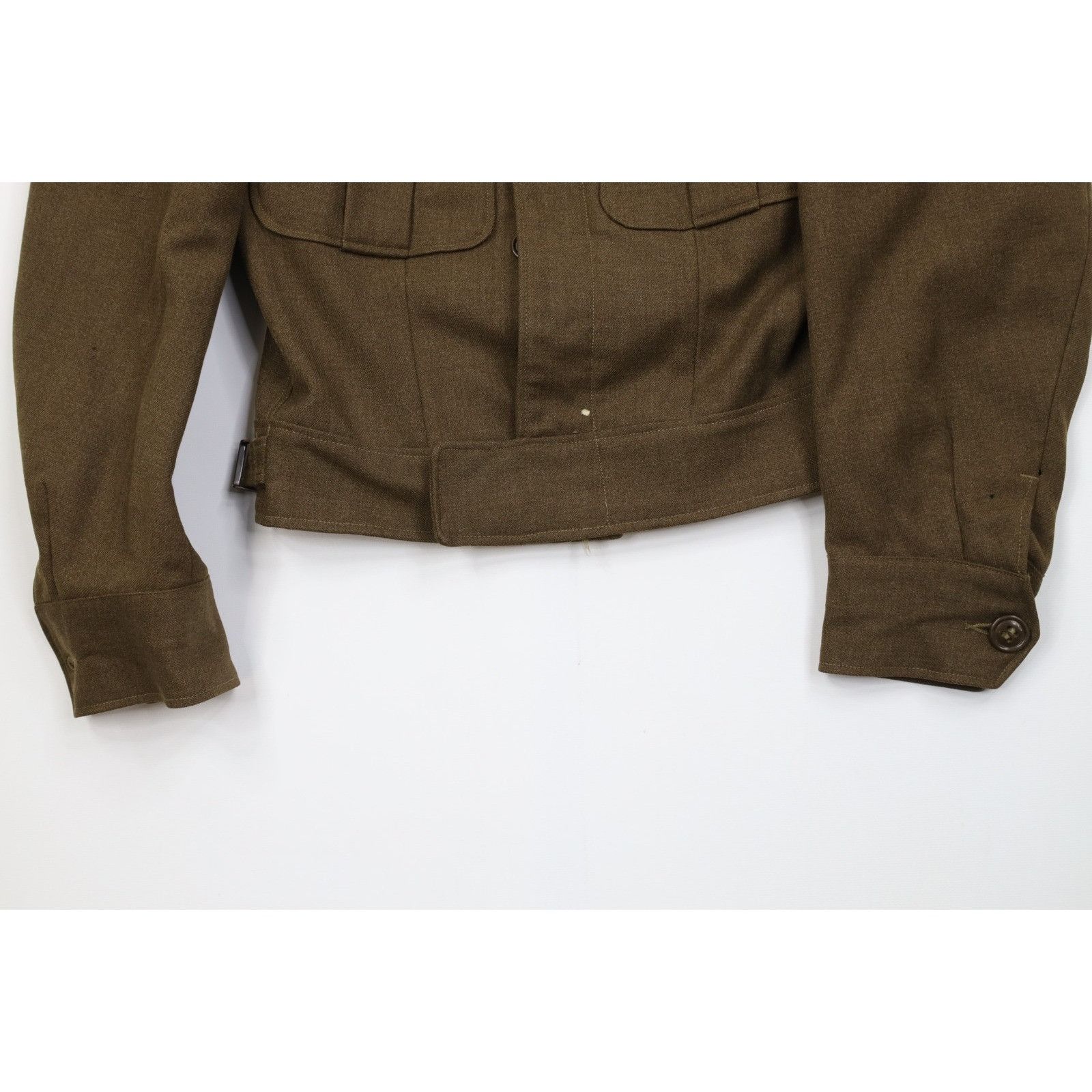 Vintage Vintage 50s Korean War 32R 2 Piece Wool Ike Uniform Suit Size 34R - 4 Thumbnail