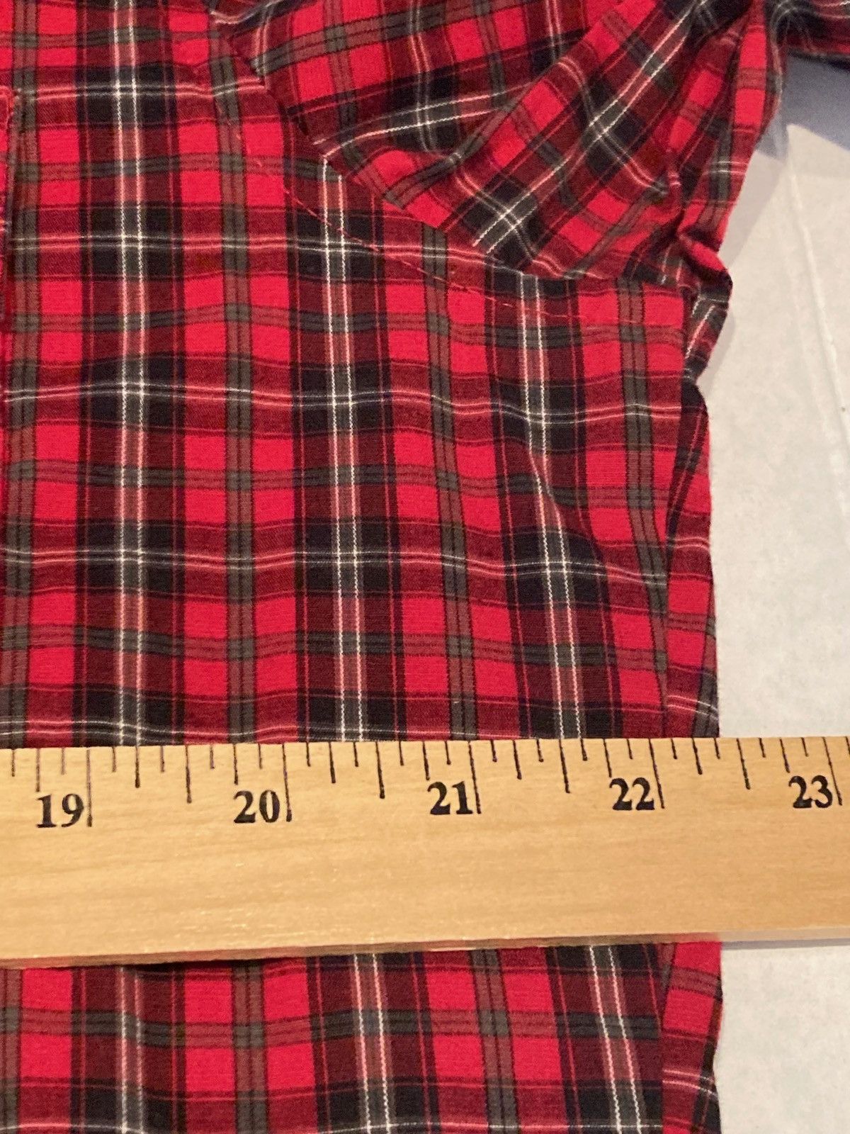Wrangler Wrangler Men’s Pearl Snap Button Down Shirt Red Plaid Cowboy Size US L / EU 52-54 / 3 - 5 Thumbnail