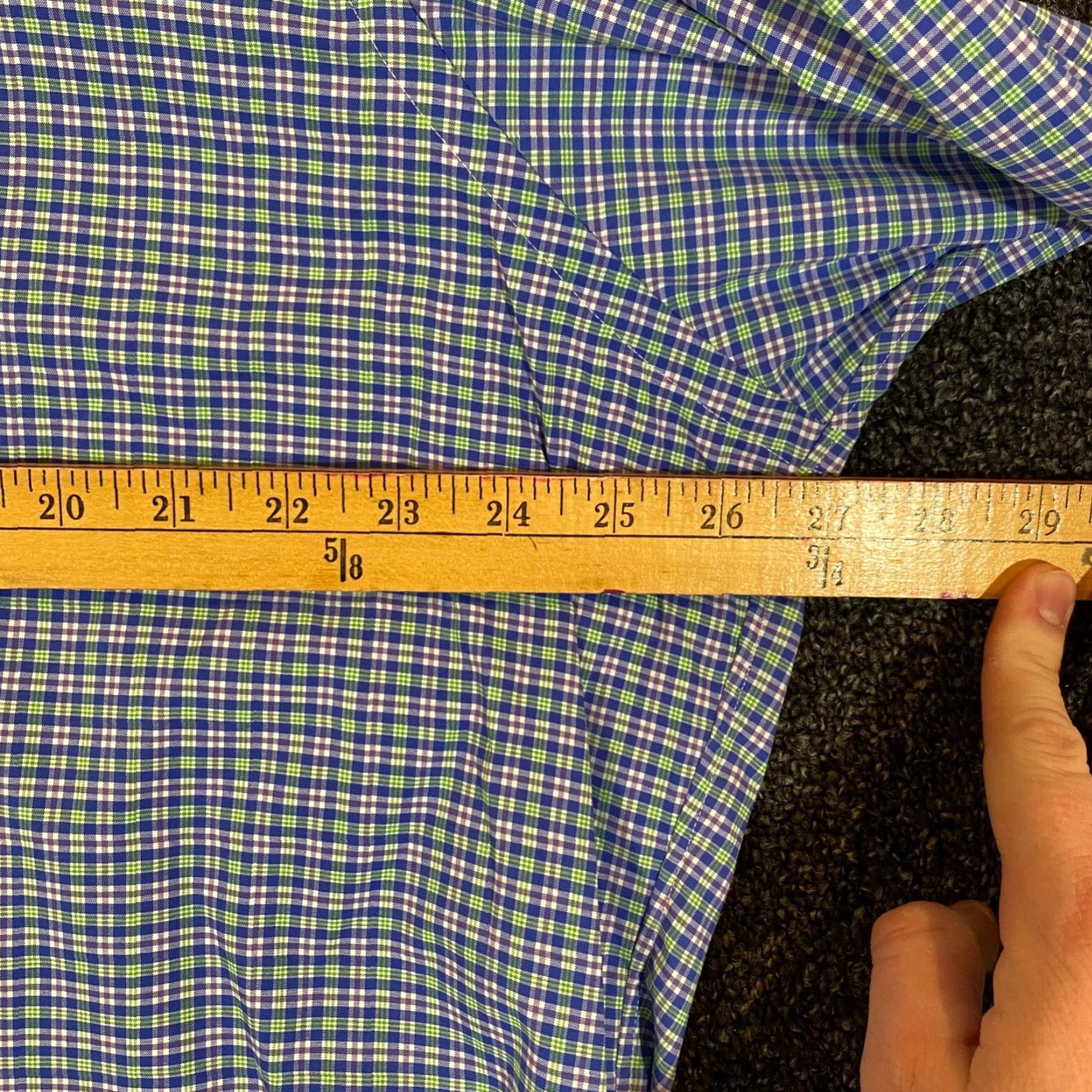 Polo Ralph Lauren Polo Ralph Lauren Performance Shirt Mens 2XL Blue Green Plaid Button Up L/S Size US XXL / EU 58 / 5 - 6 Thumbnail
