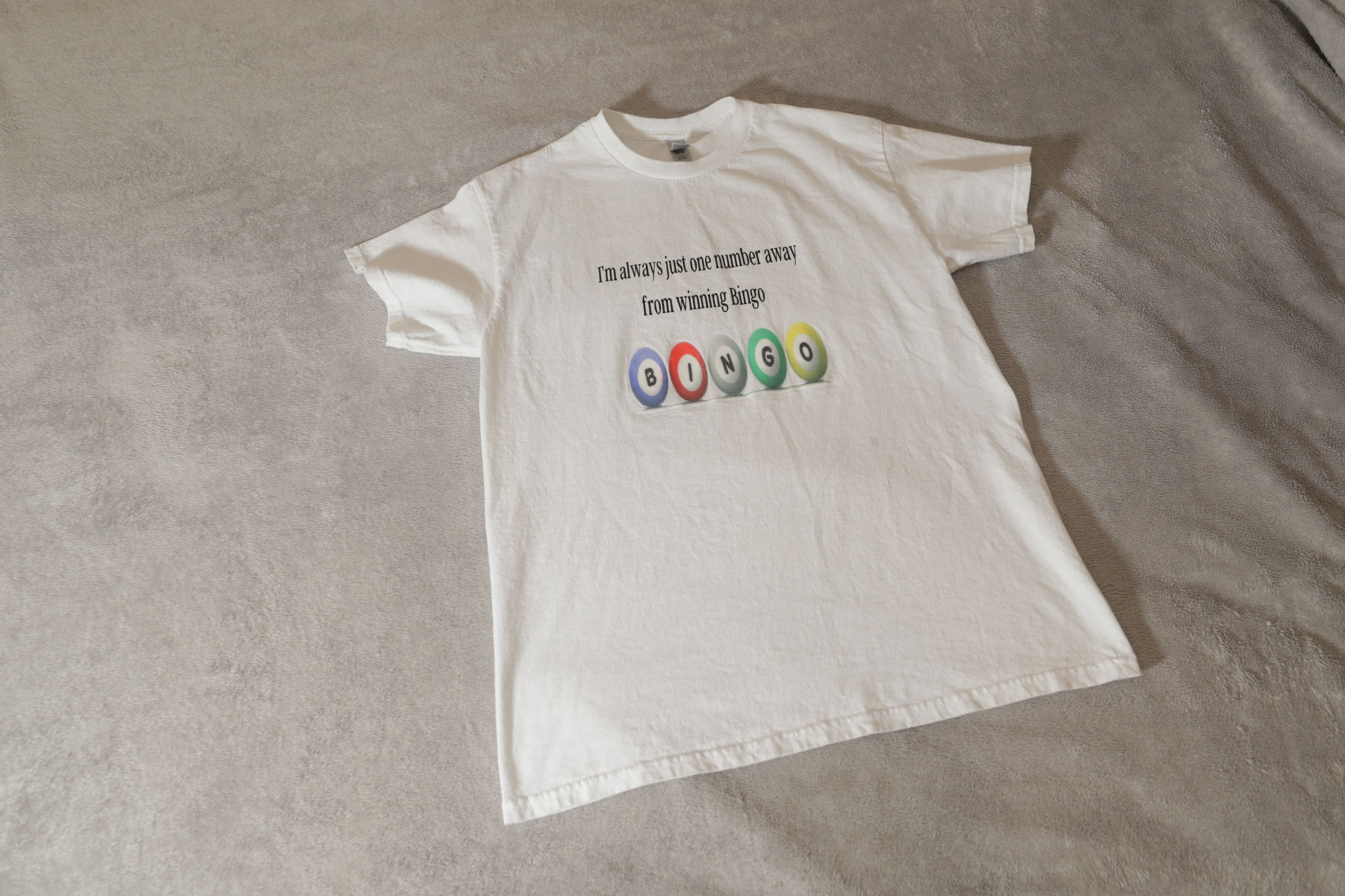 Gildan I'm Always Just One Number Away From Winning Bingo Tee (M) Size US M / EU 48-50 / 2 - 3 Thumbnail