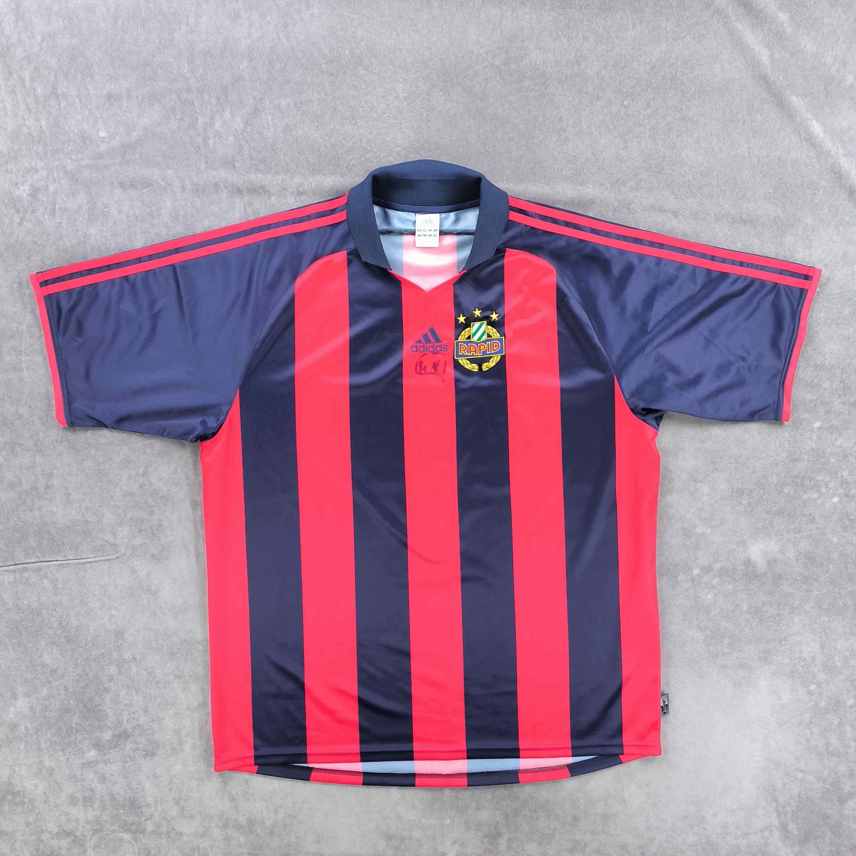 Adidas SIGNED Rapid Wien 2004-06 Adidas away football jersey sz XL Size US XL / EU 56 / 4 - 1 Thumbnail