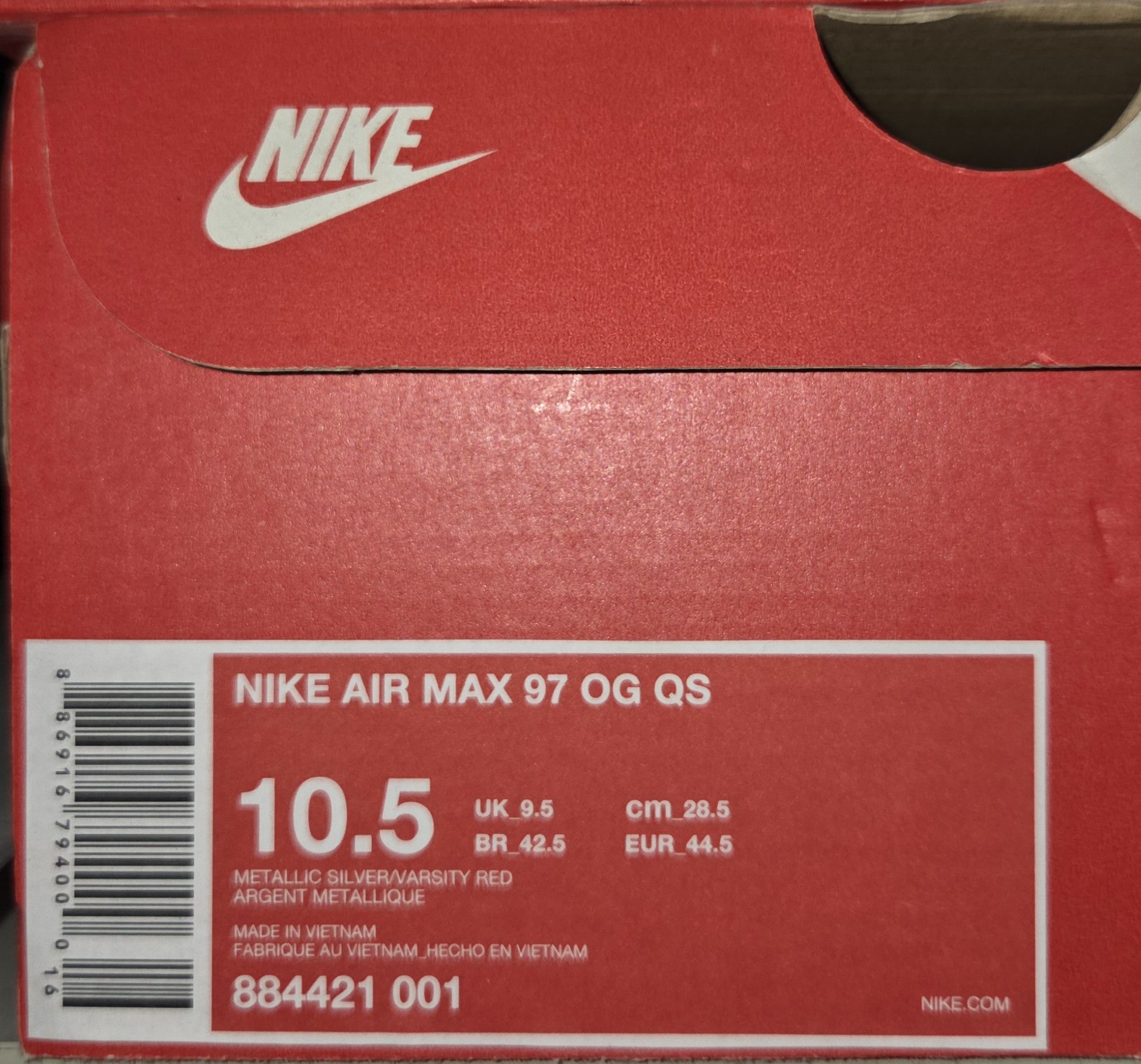 Nike Nike Air Max 97 OG QS Size US 10.5 / EU 43-44 - 3 Thumbnail