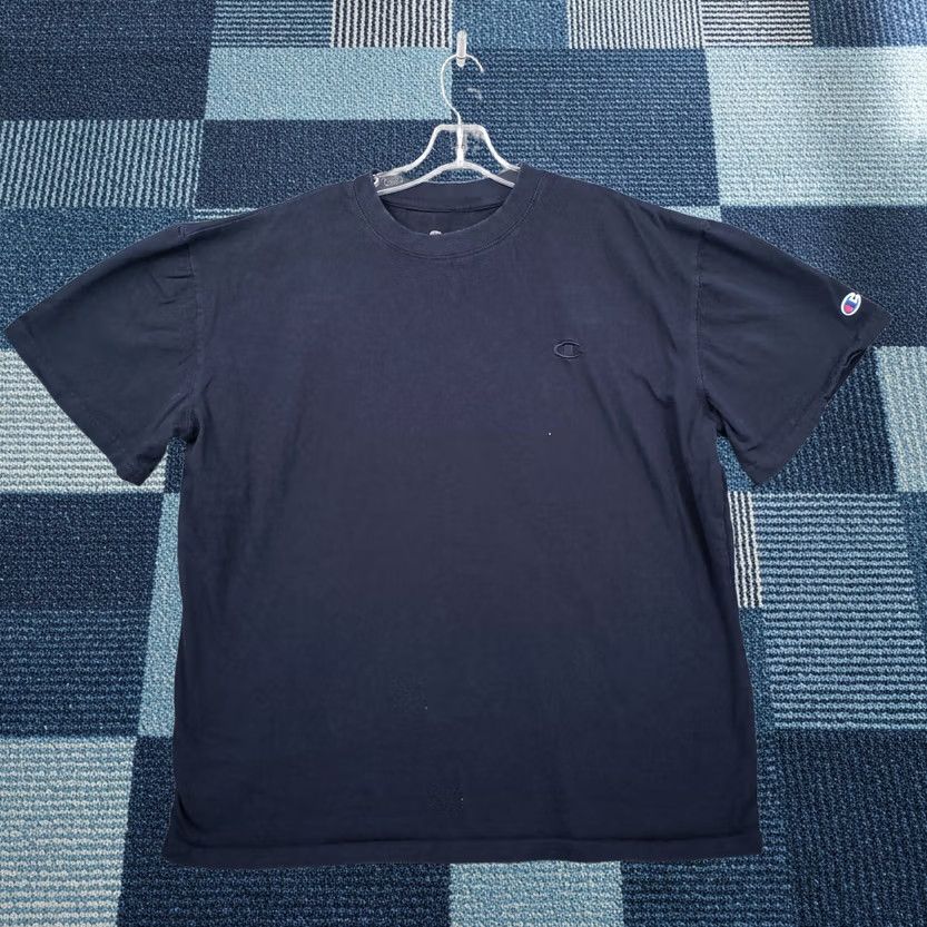 Champion Champion T-Shirt Mens XL Blue Athleticwear Crew Neck Short Sleeves Cotton Size US XL / EU 56 / 4 - 1 Thumbnail