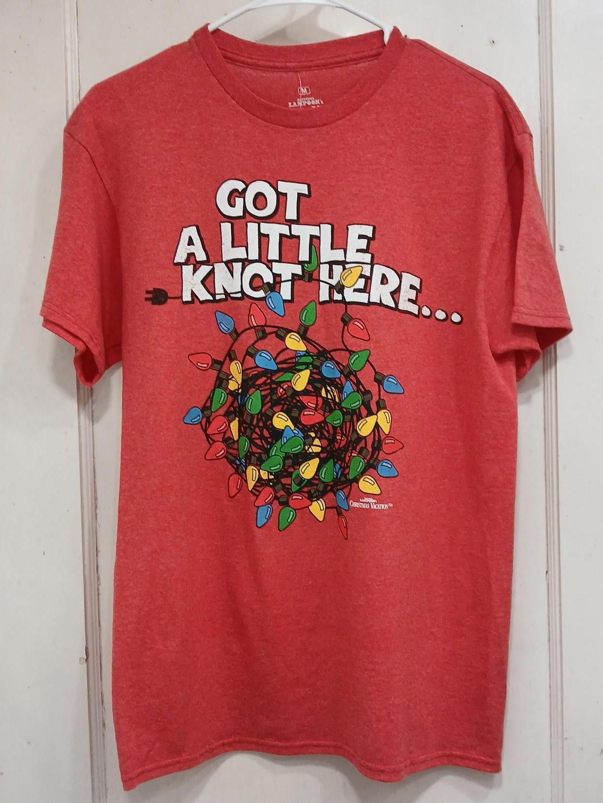 Designer Christmas Vacation NWT T-shirt Red Medium Size ONE SIZE - 2 Thumbnail