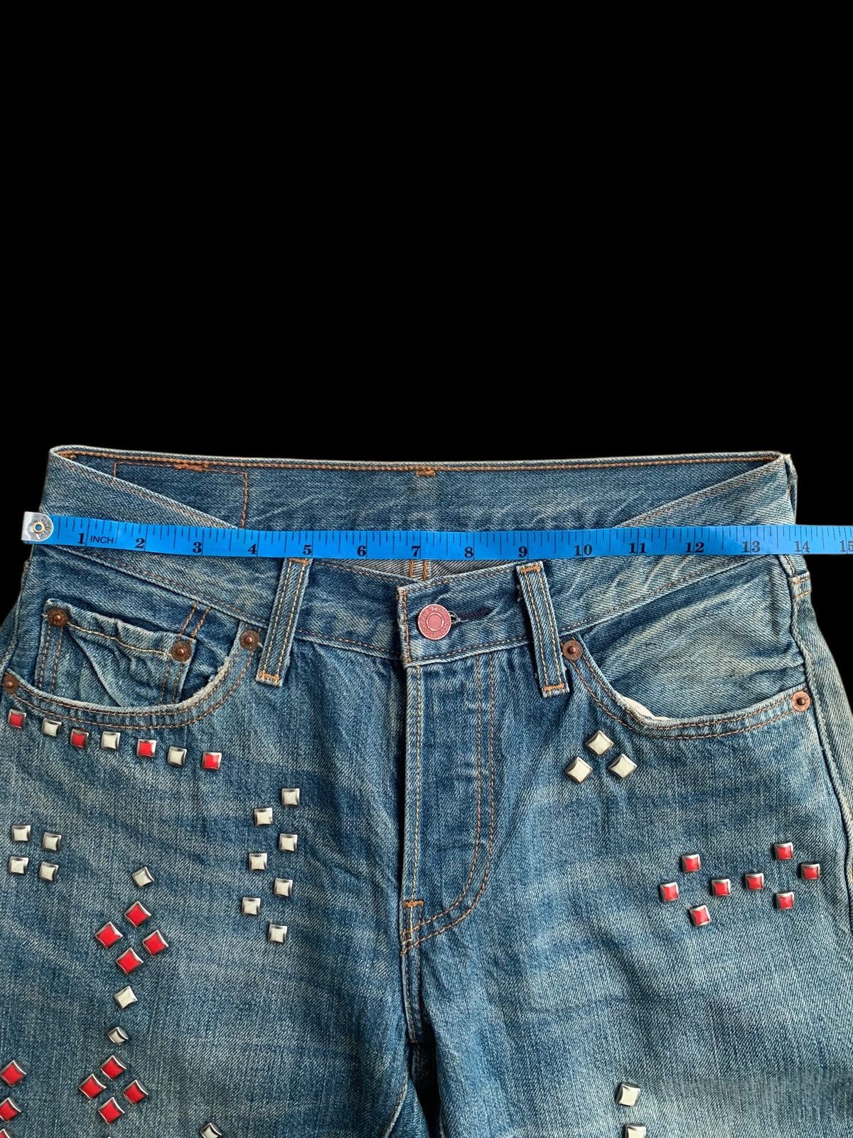 Japanese Brand × Levi's × Vintage Vintage Levi's 501 Custom Studded Jeans👖 Size 28" / US 6 / IT 42 - 17 Thumbnail