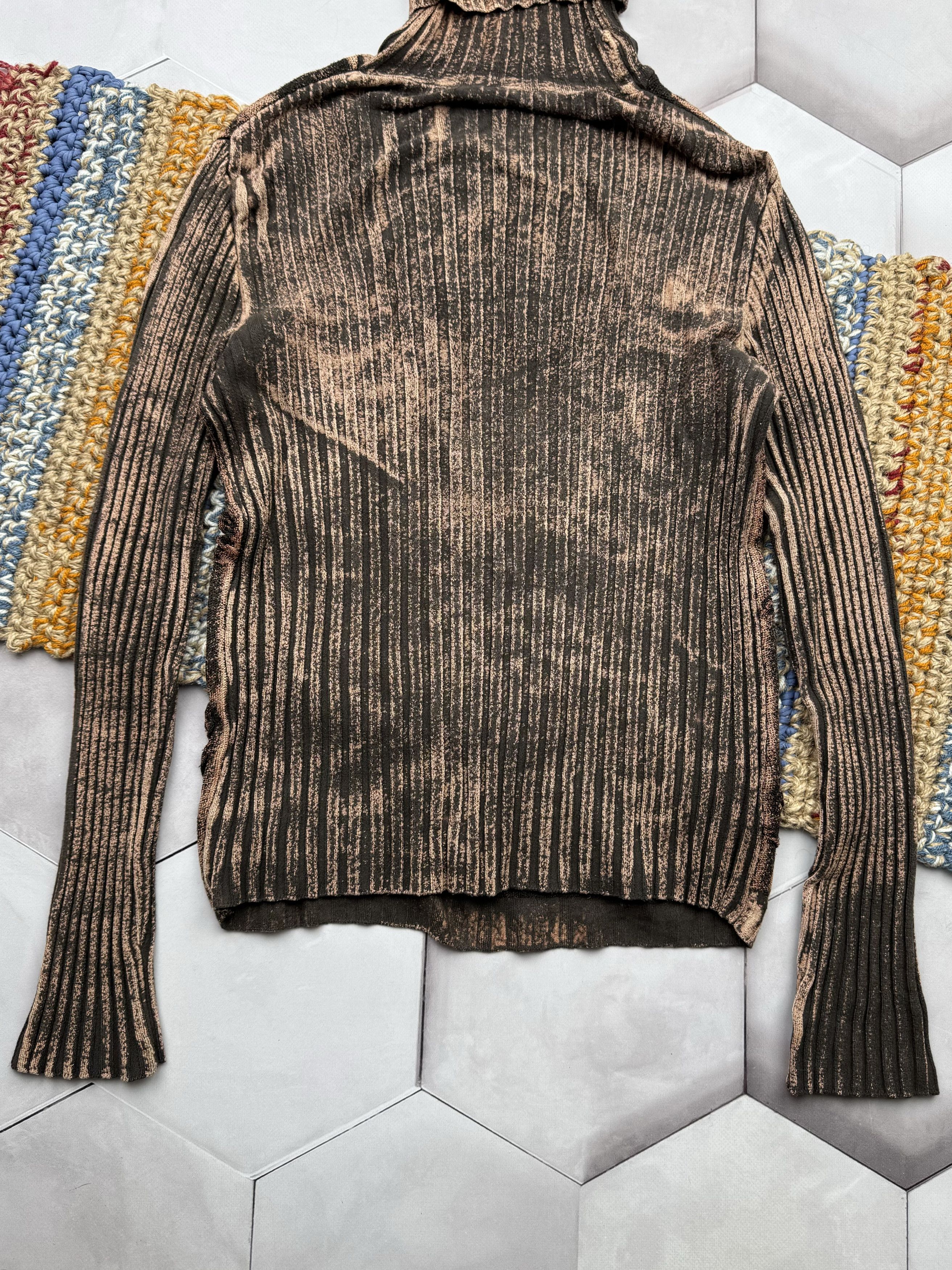 Japanese Brand Vintage Faded Ribbed Sweater (E4) Size M / US 6-8 / IT 42-44 - 7 Thumbnail