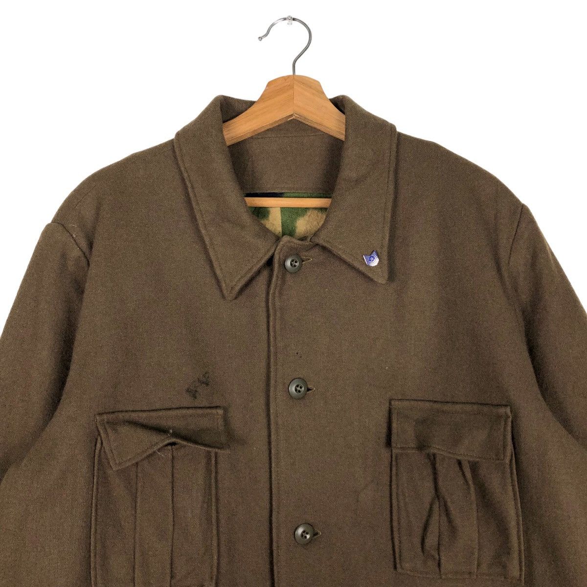 Vintage 🔥True Vintage 1940 Wool Winter Jacket Smock Military Cargo Size US M / EU 48-50 / 2 - 3 Thumbnail