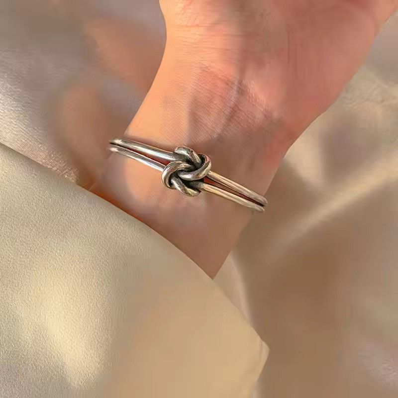 Jewelry Silver Knot Bracelet Size ONE SIZE - 3 Thumbnail