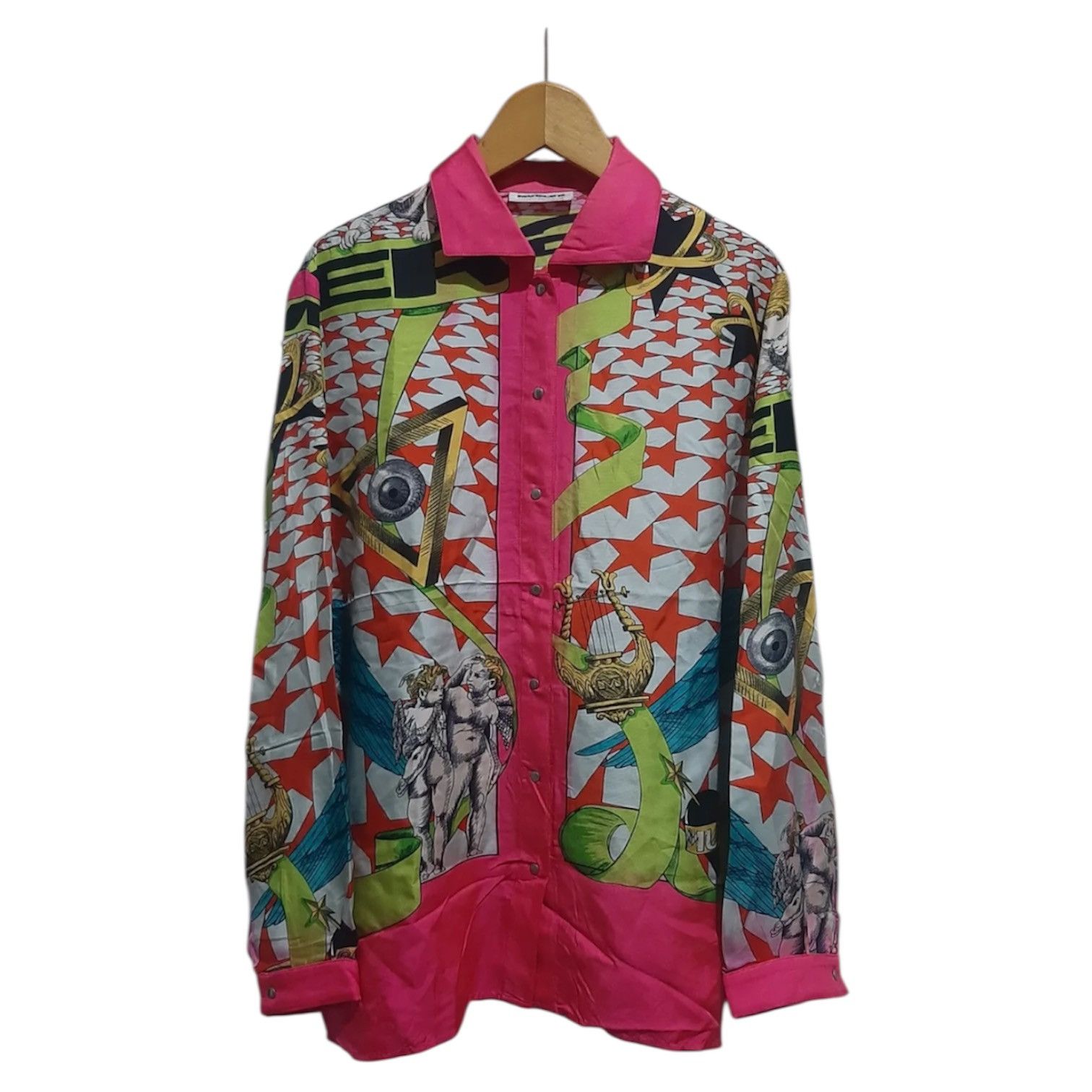 Thierry Mugler 2000s Mugler Silk Mega Print Shirt Size US M / EU 48-50 / 2 - 1 Thumbnail
