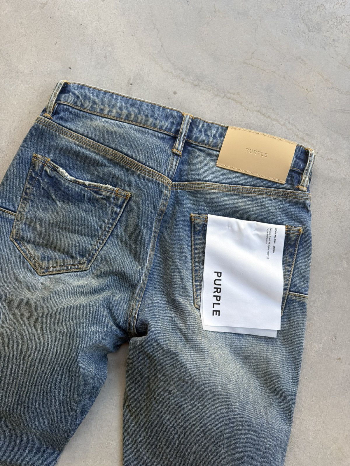 Purple Brand Purple Brand P001 Cracked Bronze Skinny Jeans Blue 29 Waist Size US 29 - 7 Thumbnail